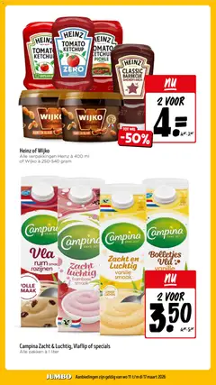 Jumbo folder week 11 - Voorbeeld van een folder van Jumbo, geldig van 11.03.2026 | Pagina: 13 | Producten: Ketchup, Rozijnen, Pavilon, Was