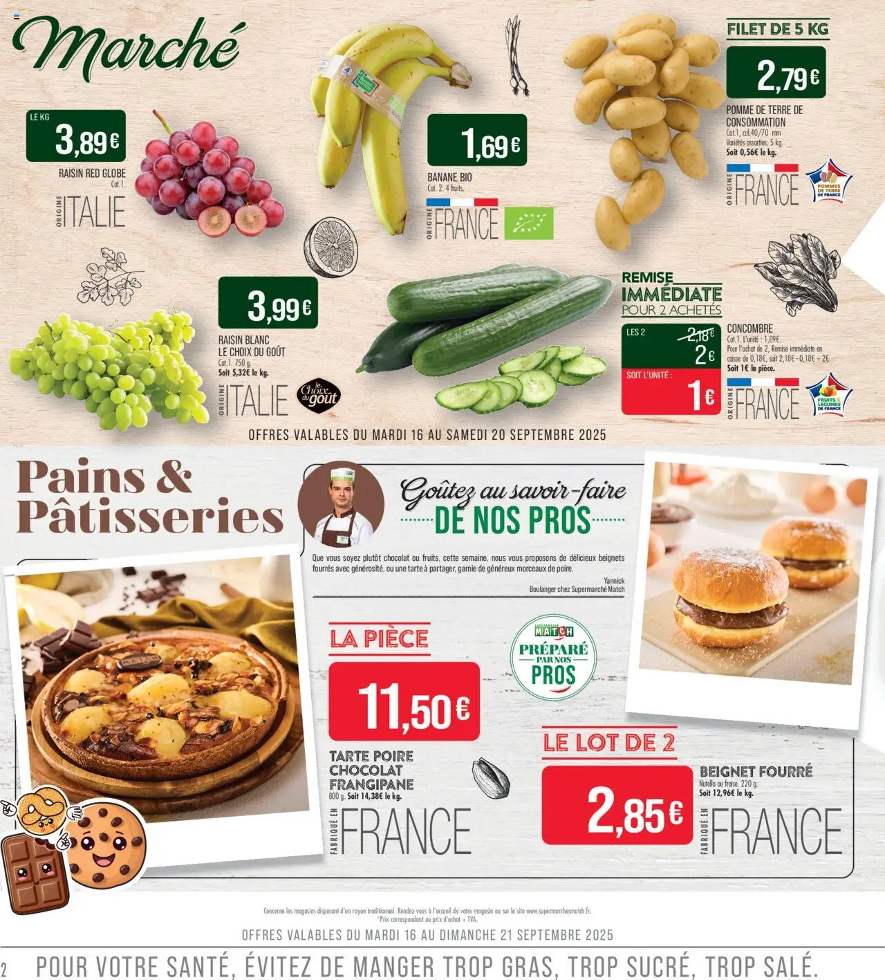  | Page: 2 | Produits: Pomme, Nutella, Chocolat, Pommes