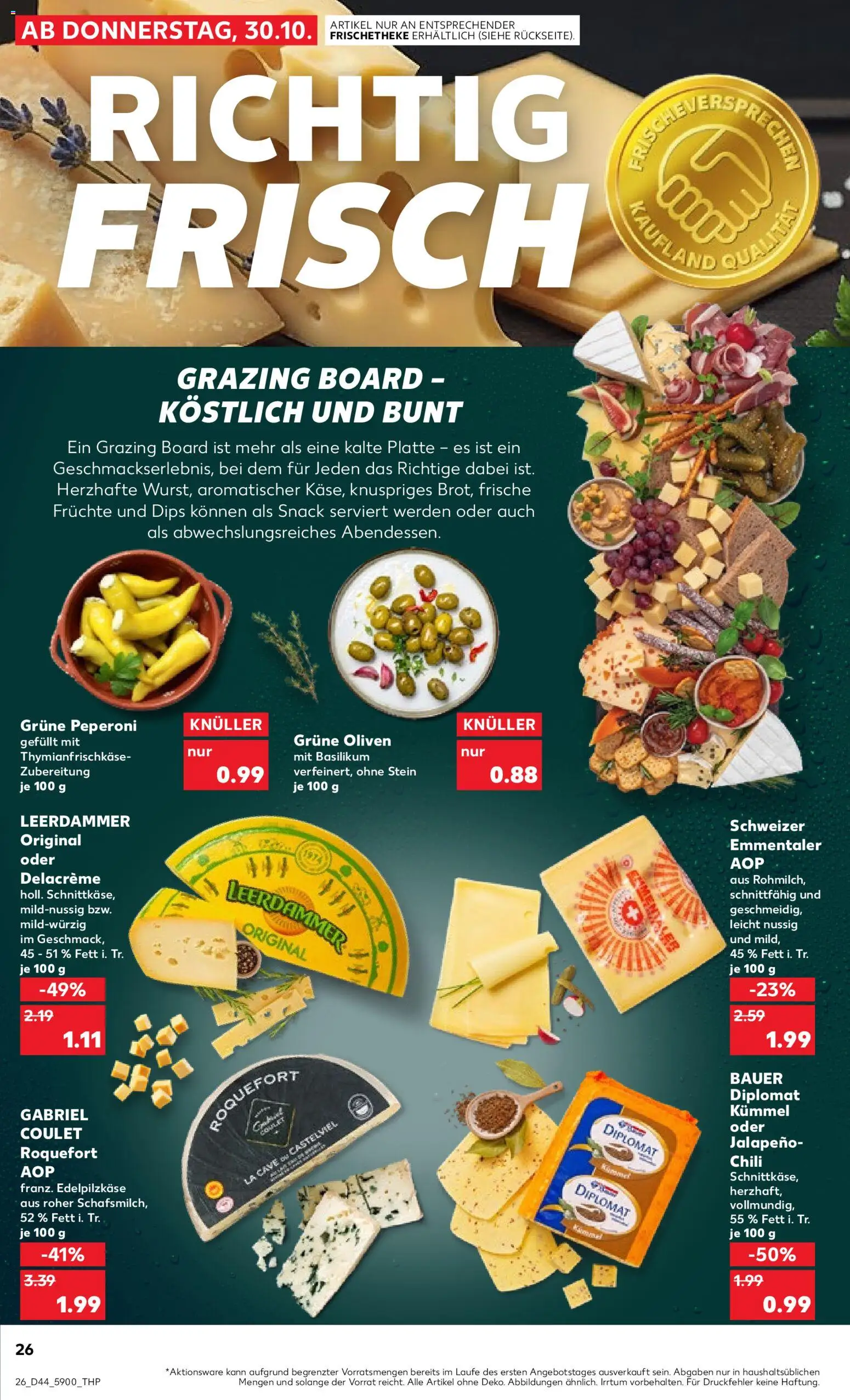 Kaufland prospekt Berlin	 – gültig ab 30.10.2025 | Seite: 26 | Produkte: Leerdammer, Chili