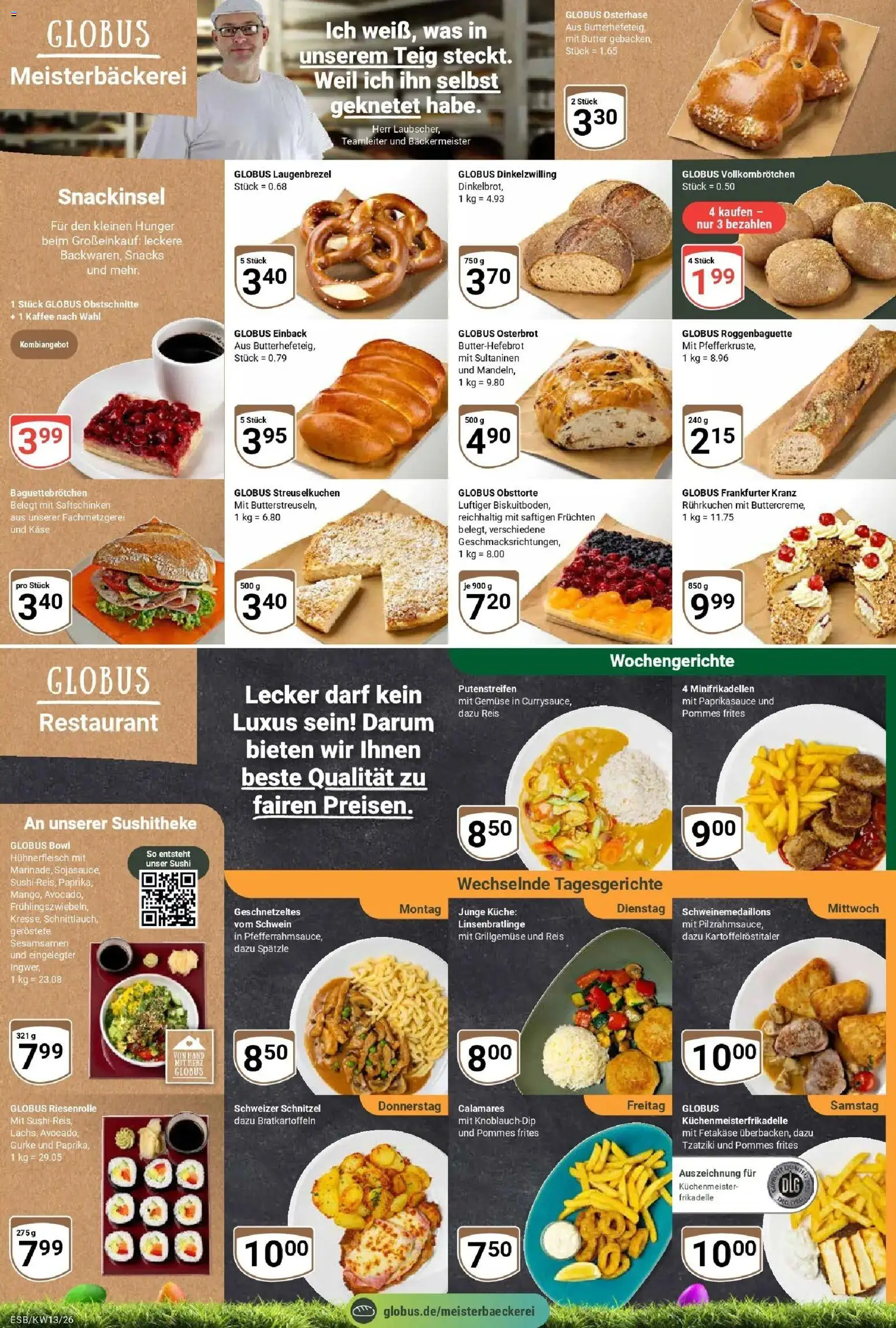 Globus prospekt Eschborn	 – gültig ab 23.03.2026 | Seite: 7 | Produkte: Pommes, Küche, Schnitzel, Hühnerfleisch