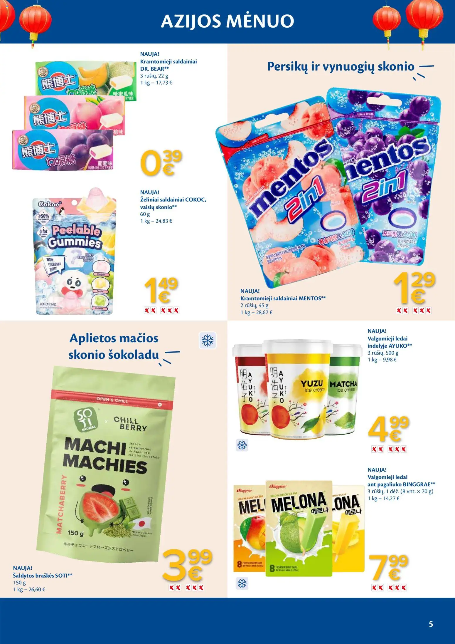 MAXIMA akcijos nuo 07.04.2026 | Puslapis: 5 | Prekių: Ledai, Valgomieji ledai, Saldainiai, Braškės