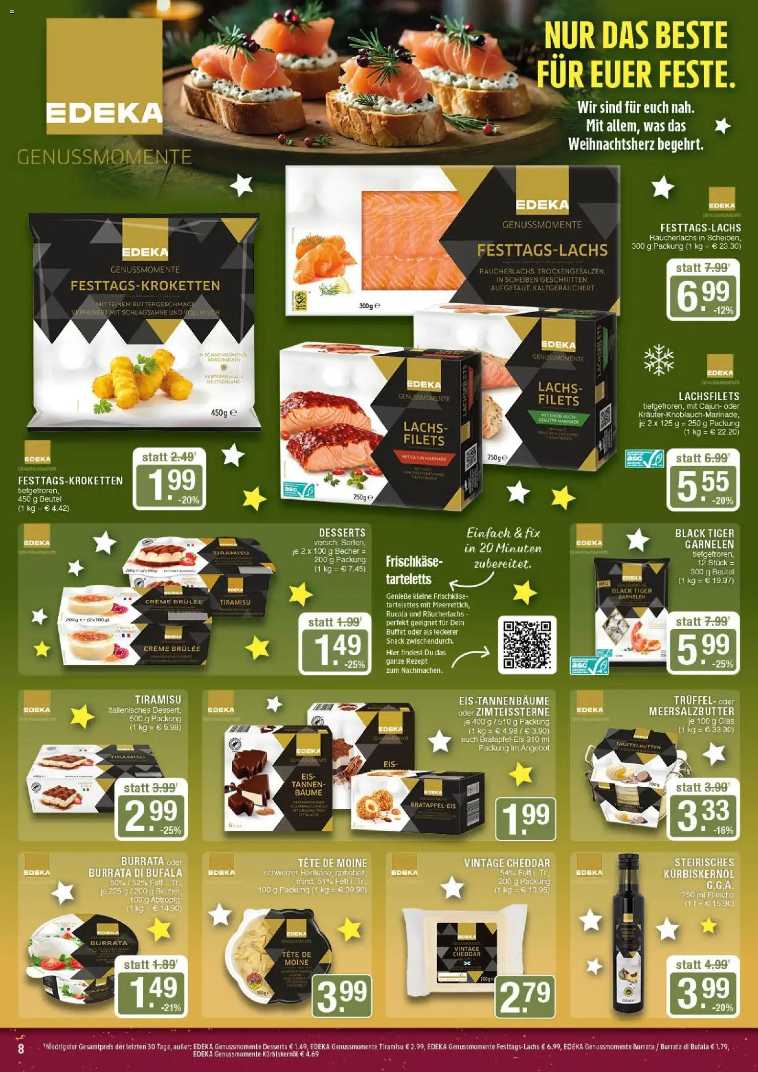 Edeka prospekt Marl	 – gültig ab 15.12.2025 | Seite: 8 | Produkte: Rucola, Creme, Burrata, Frischkase