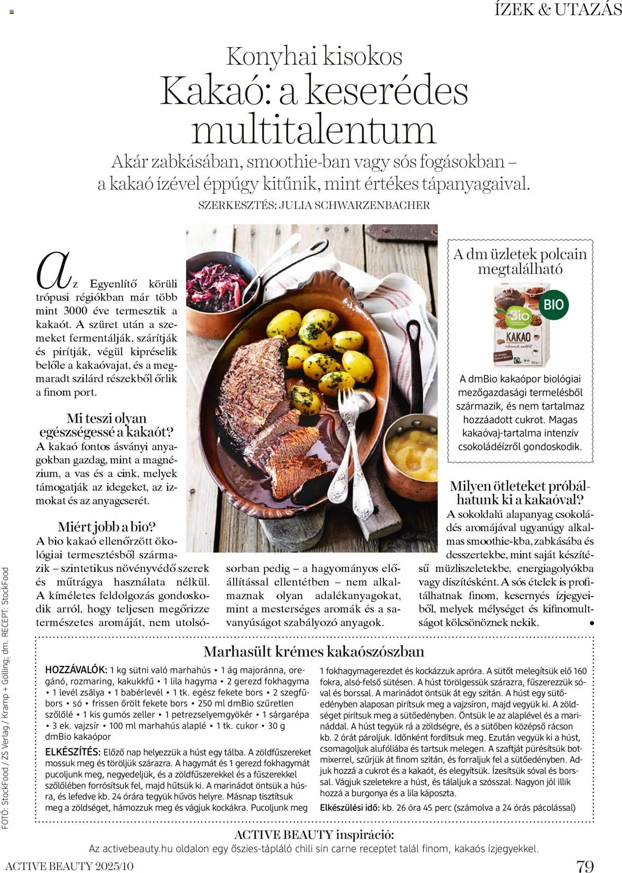 DM Drogerie Markt akciós ujság - amely érvényes a következő dátumtól: 16.10.2025 | Oldal: 79 | Termékek: Burgonya, Marhahús, Óra, Babérlevél