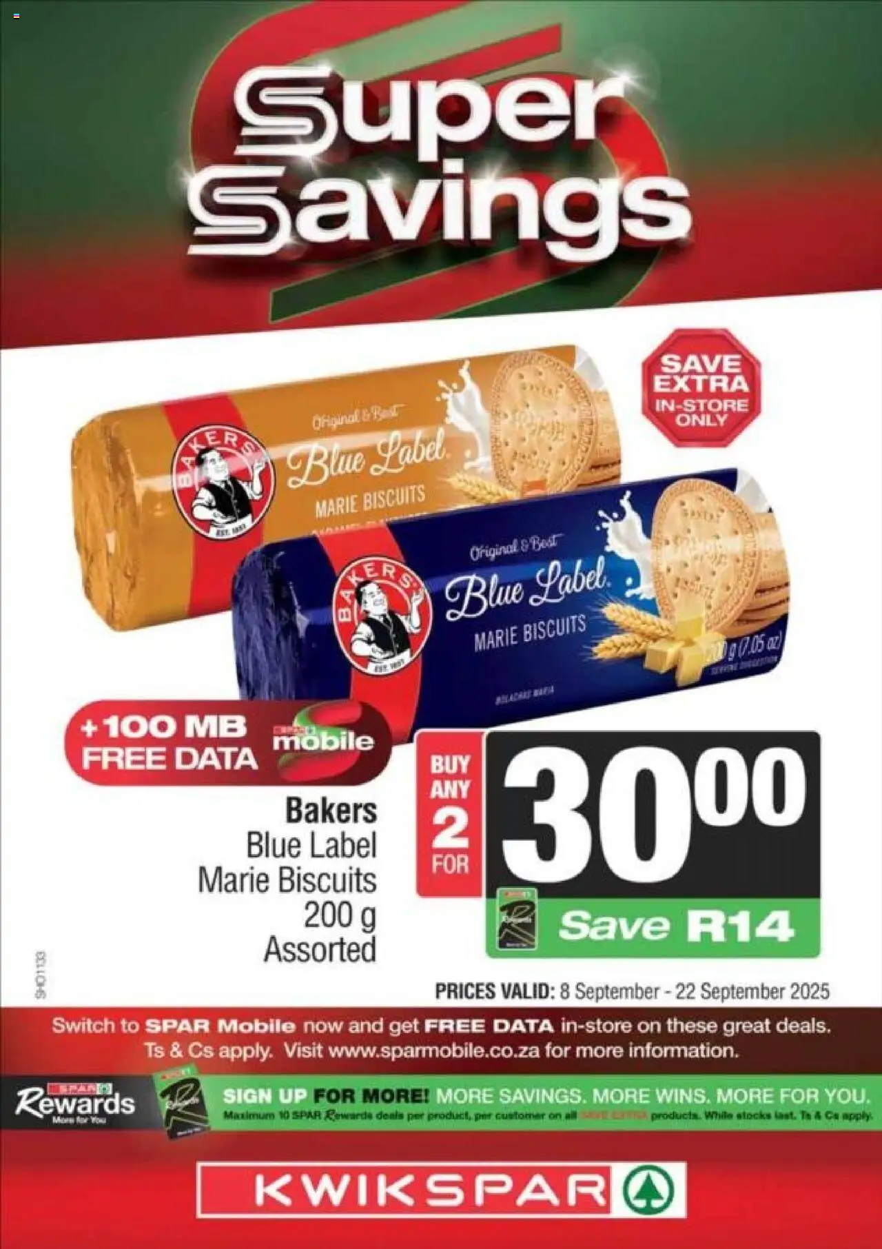 New Spar catalogue – valid from 08.09.2025 | Page: 4 | Products: Data, Biscuits, Switch