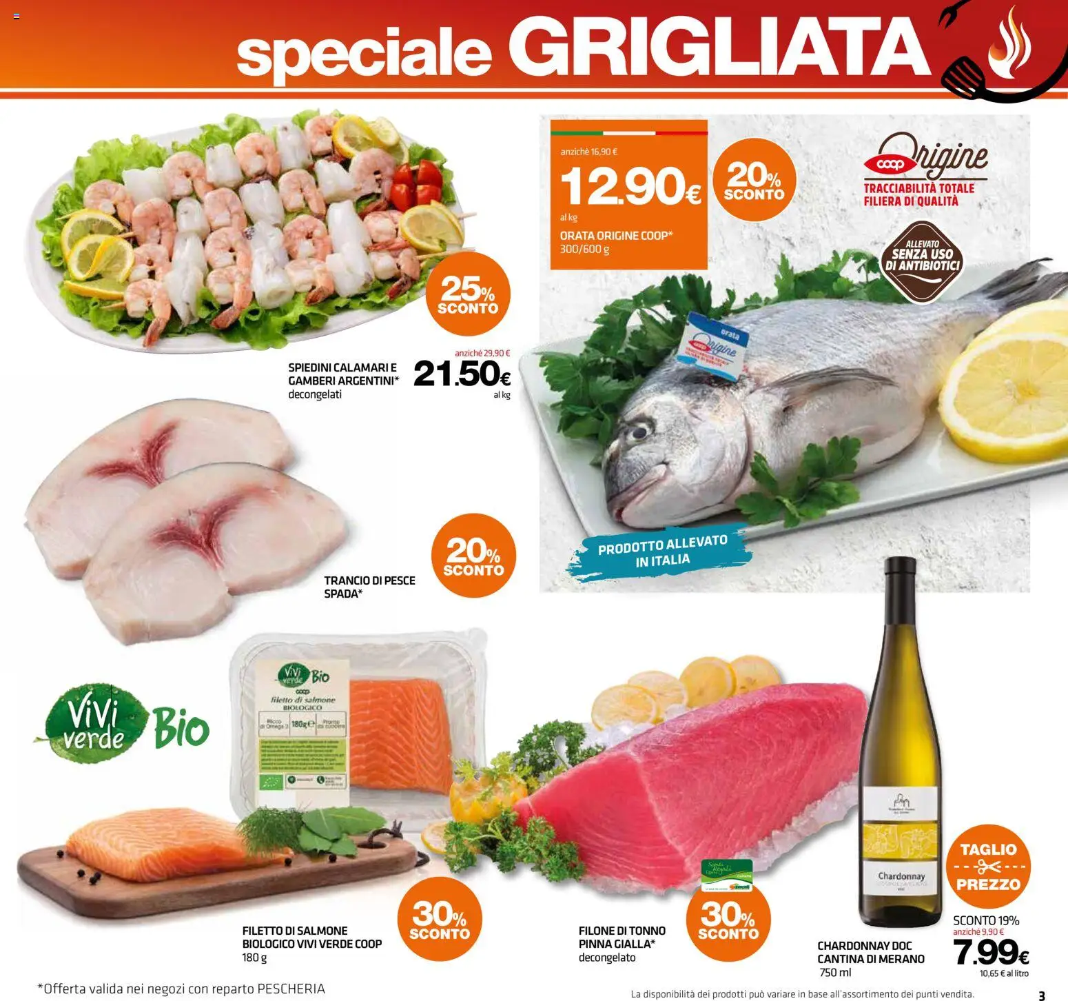 Volantino Superconti del 23.04.2026 | Pagina: 3 | Prodotti: Pesce, Orata, Tonno, Spiedini