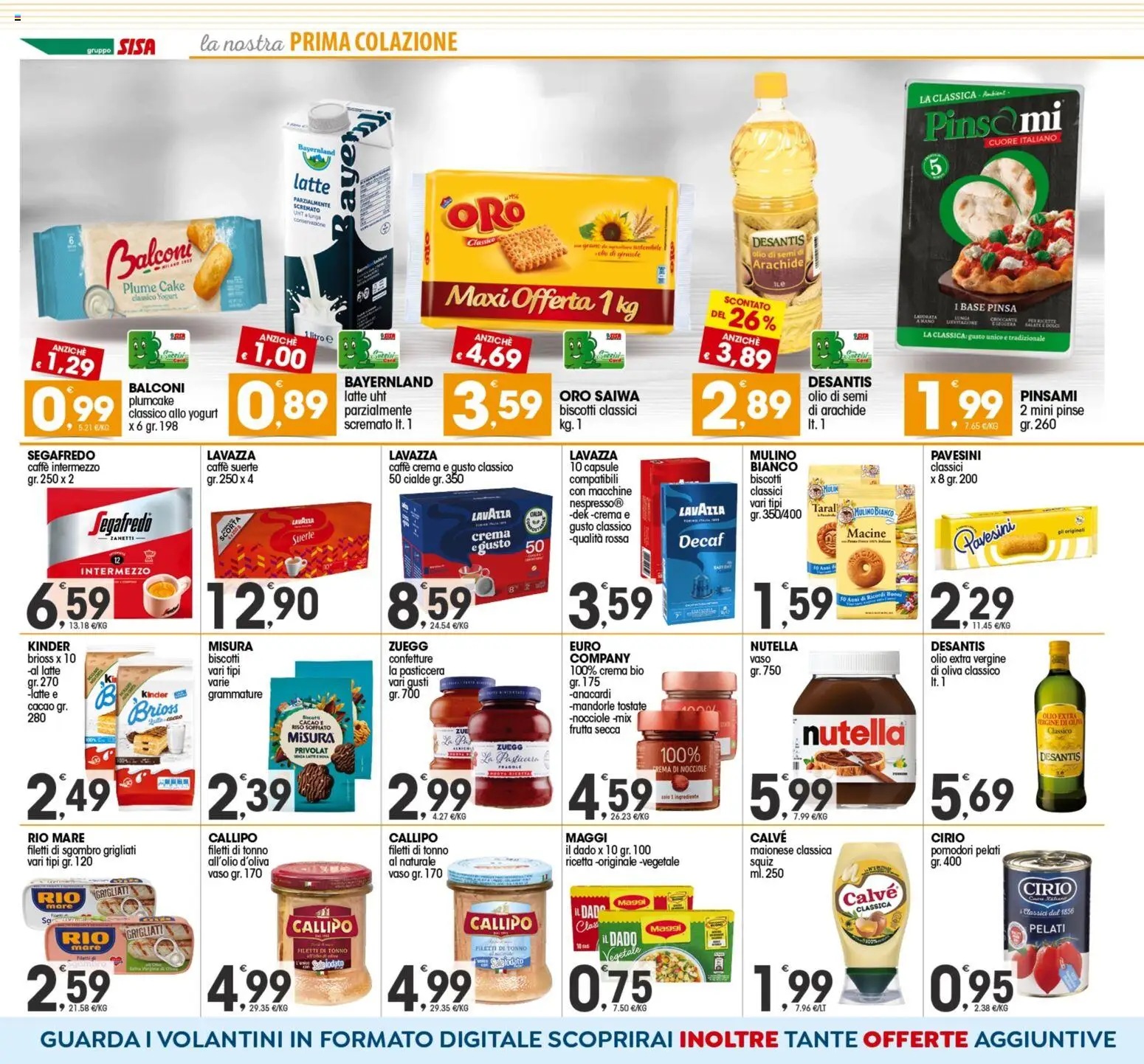 Volantino SISA del 05.12.2025 | Pagina: 6 | Prodotti: Tè, Tonno, Cacao, Lavazza