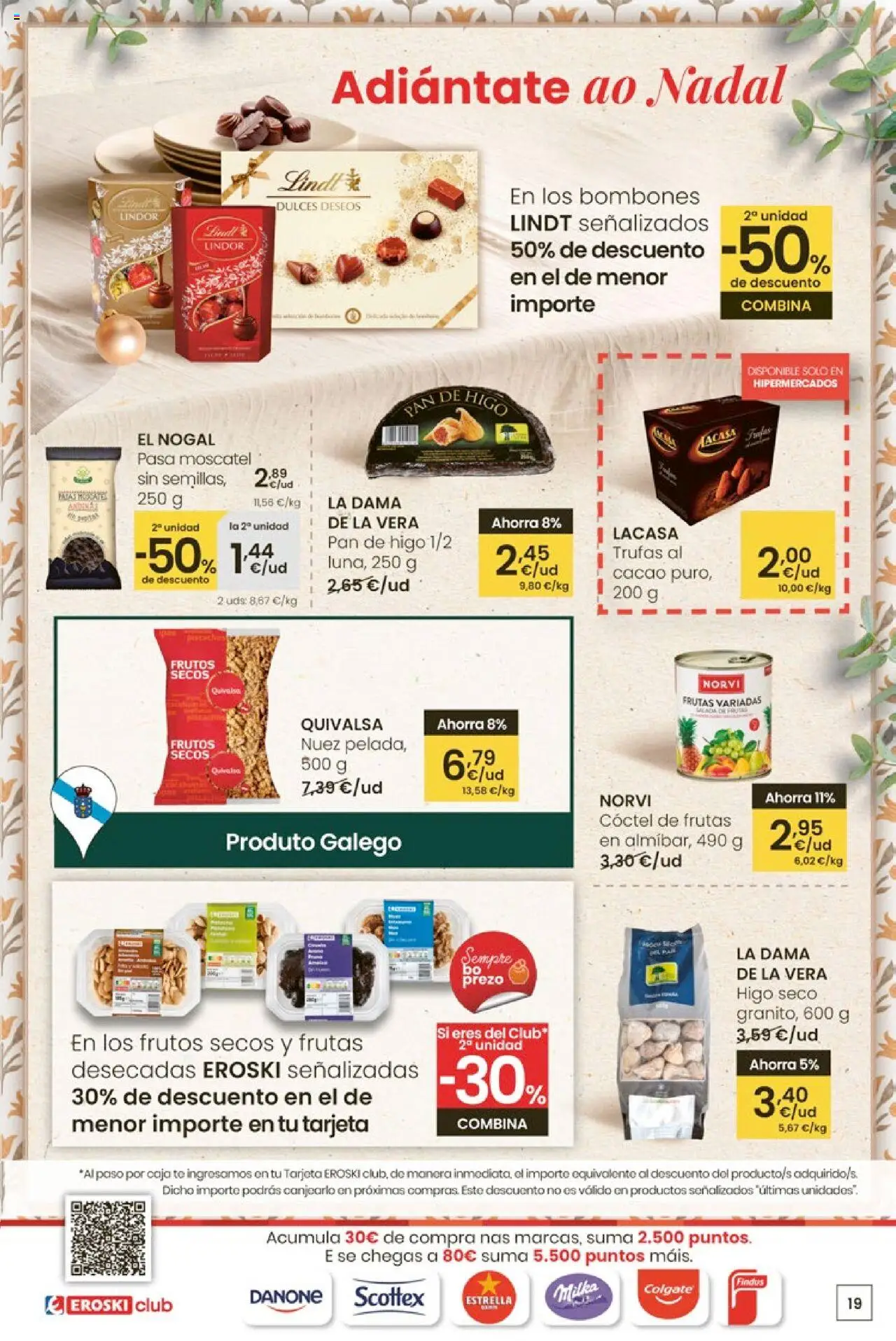 Eroski - Ofertón │ válido desde el 16.10.2025 | Página: 19 | Productos: Κεραία, Frutos secos, Φρυγανιές σικάλεως, Caja