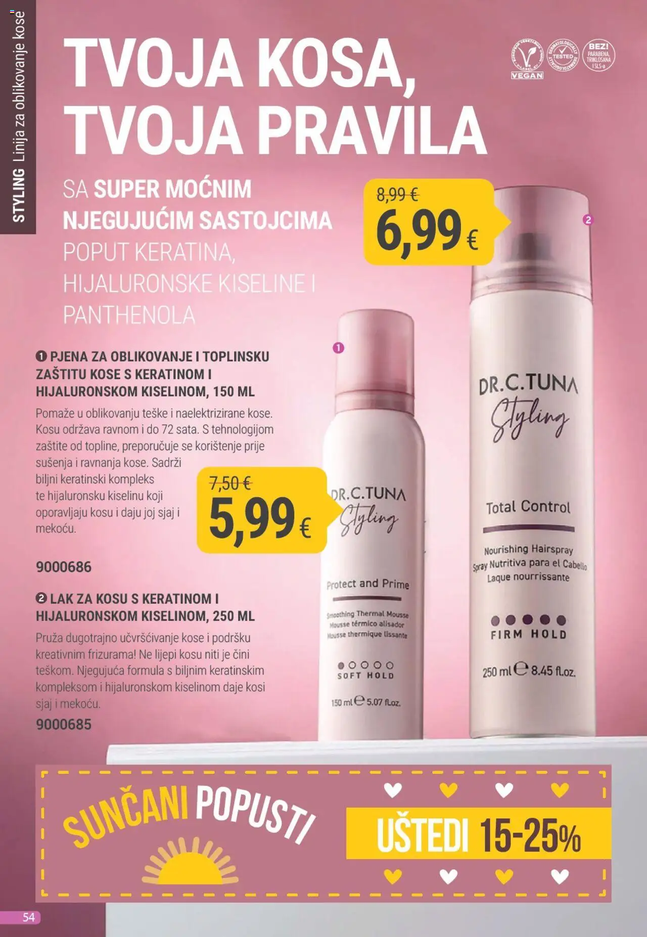 Farmasi katalog | vrijedi od 01.07.2025 | Stranica: 54 | Proizvodi: Lak za kosu