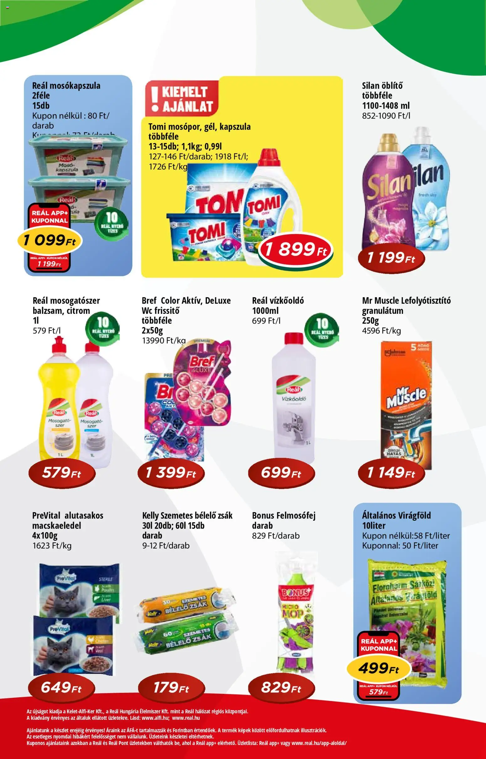 Reál akciós ujság - amely érvényes a következő dátumtól: 18.02.2026 | Oldal: 8 | Termékek: Szemetes, Öblítő, WC, Mosogatószer