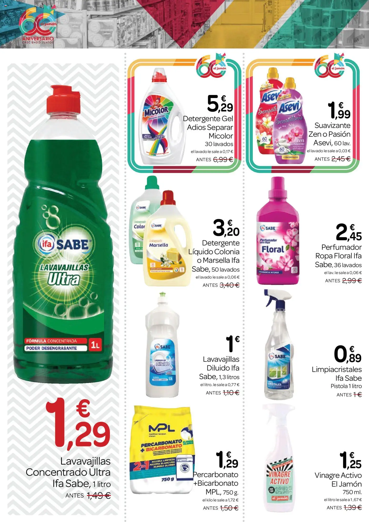 Supermercados El Jamón folleto │ válido desde el 23.04.2026 | Página: 26 | Productos: Limpiacristales, Jamón, Ropa, Detergente líquido