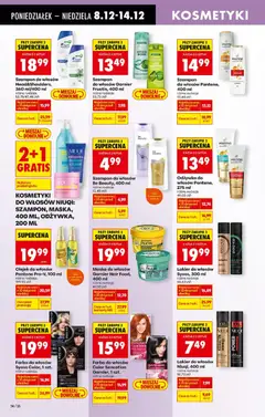 Pogląd oferty "Szampon do włosów Garnier Fructis, 400 ml, Szampon do włosów różne rodzaje" - ważna od 08.12.2025 | Strona: 74 | Produkty: Kosmetyki, Maska do włosów, Olejek do włosów, Lakier do włosów