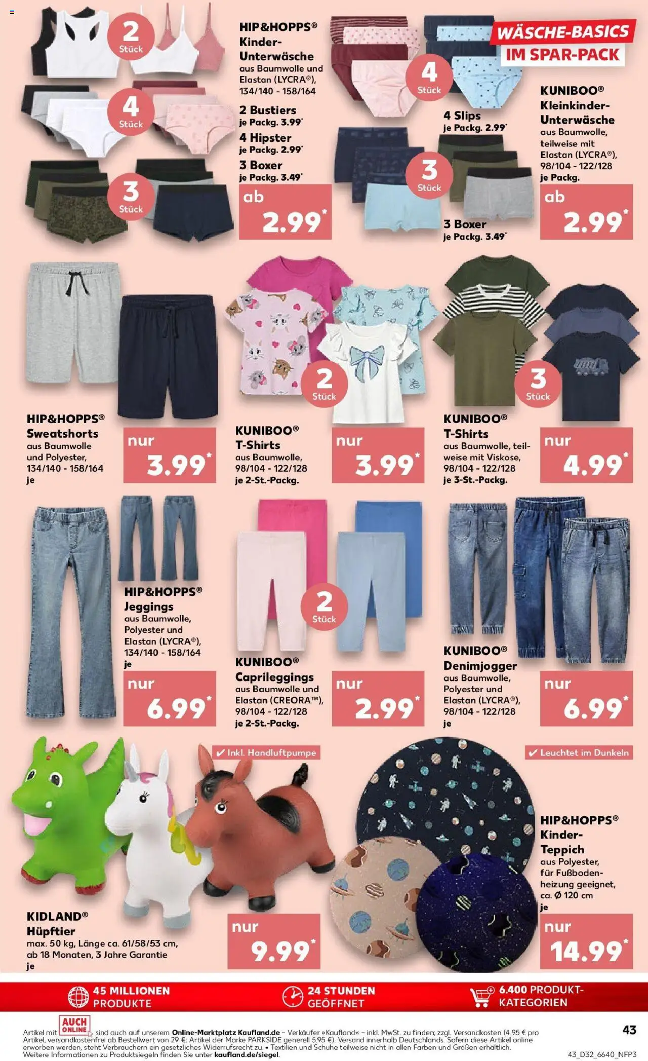 Kaufland prospekt Leonberg	 - gültig ab dem 10.08.2025 | Seite: 56 | Produkte: T-Shirt, Teppich, Leggings, Boxer