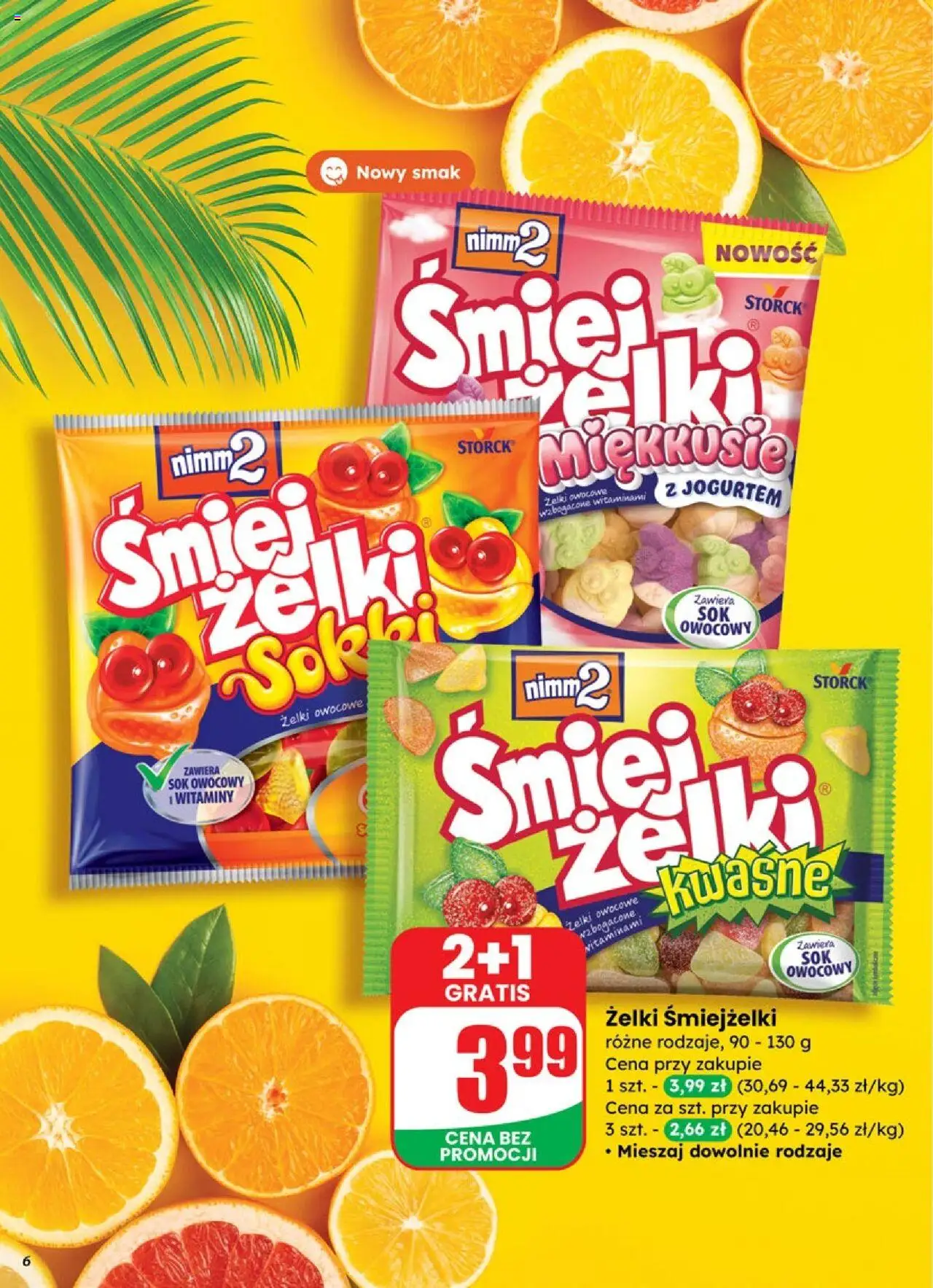 Dino Gazetka od 17.09.2025 | Strona: 6 | Produkty: Kwaśne żelki, Żelki, Sok