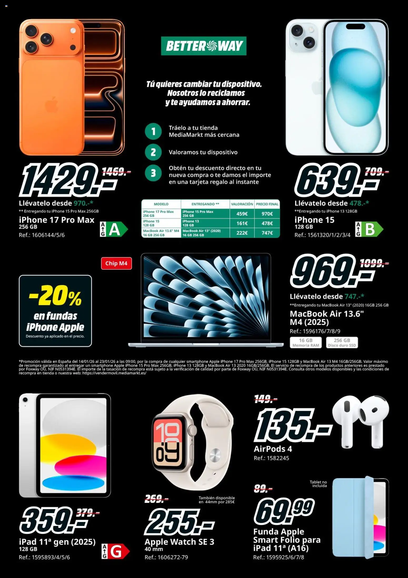 Media Markt folleto │ válido desde el 14.01.2026 | Página: 13 | Productos: Ipad, Airpods, Smartphone, Iphone