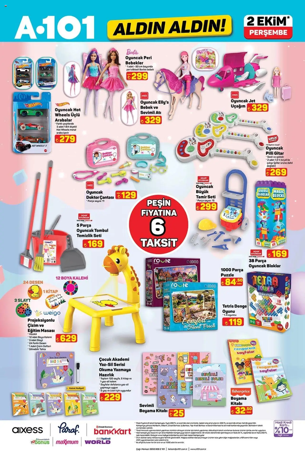 A101 Katalog Aldın Aldın - 02.10.2025 tarihinden itibaren geçerlidir | Sayfa: 11 | Ürünler: Pil, Boya kalemi, Oyuncu