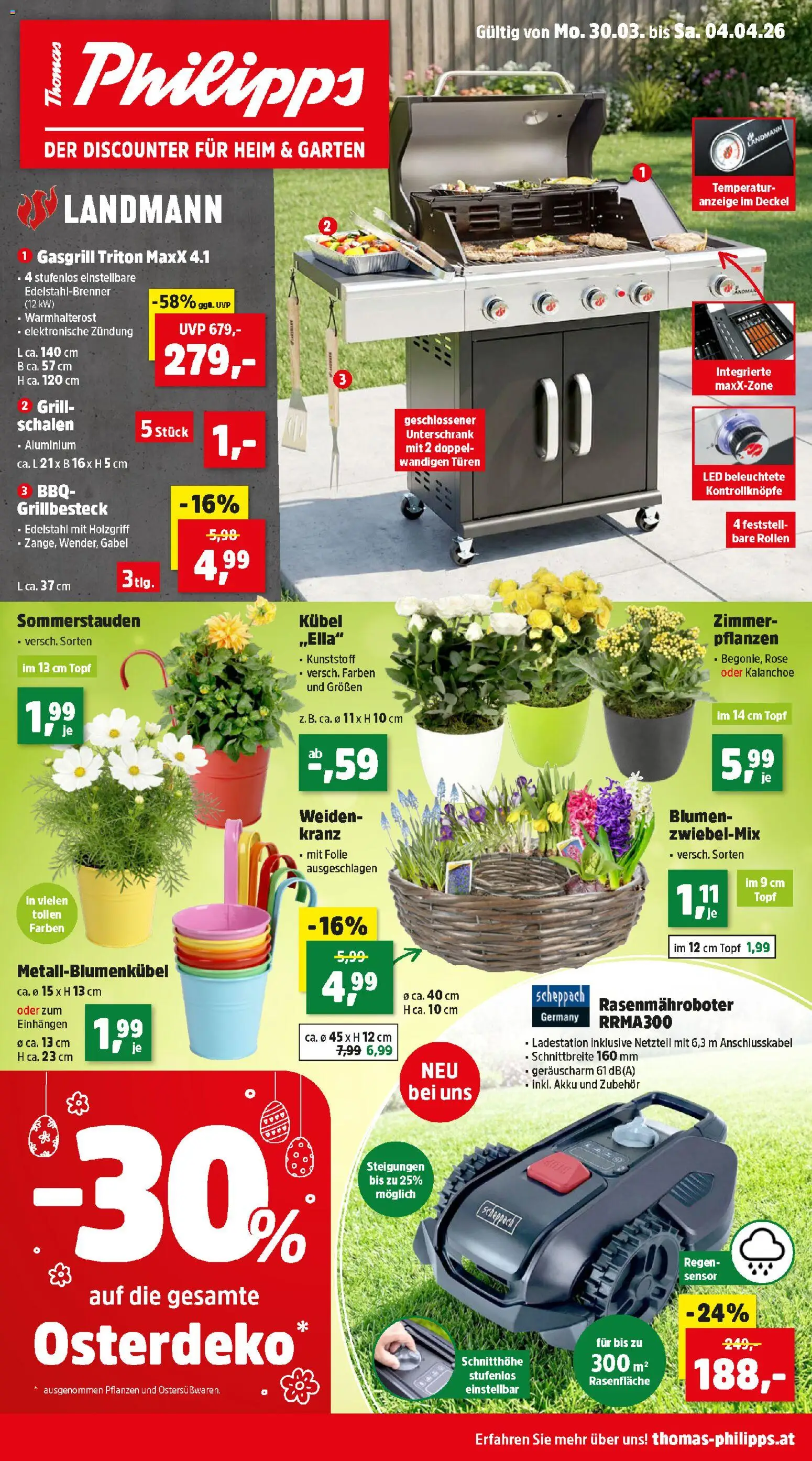 Thomas Philipps Flugblatt gültig ab 30.03.2026 | Seite: 1 | Produkte: Grill