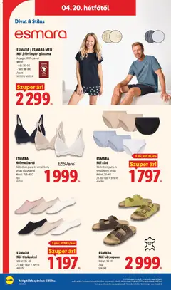 ESMARA / ESMARA MEN Női / férfi nyári pizsama, Anyaga: 100% pamut Méret: - női: 36-50 - férfi: M-XXL /szett 507227 / 507229 - amely érvényes a következő dátumtól: 16.04.2026 | Oldal: 38 | Termékek: Női alsó, Titokzokni, Melltartó, Pizsama
