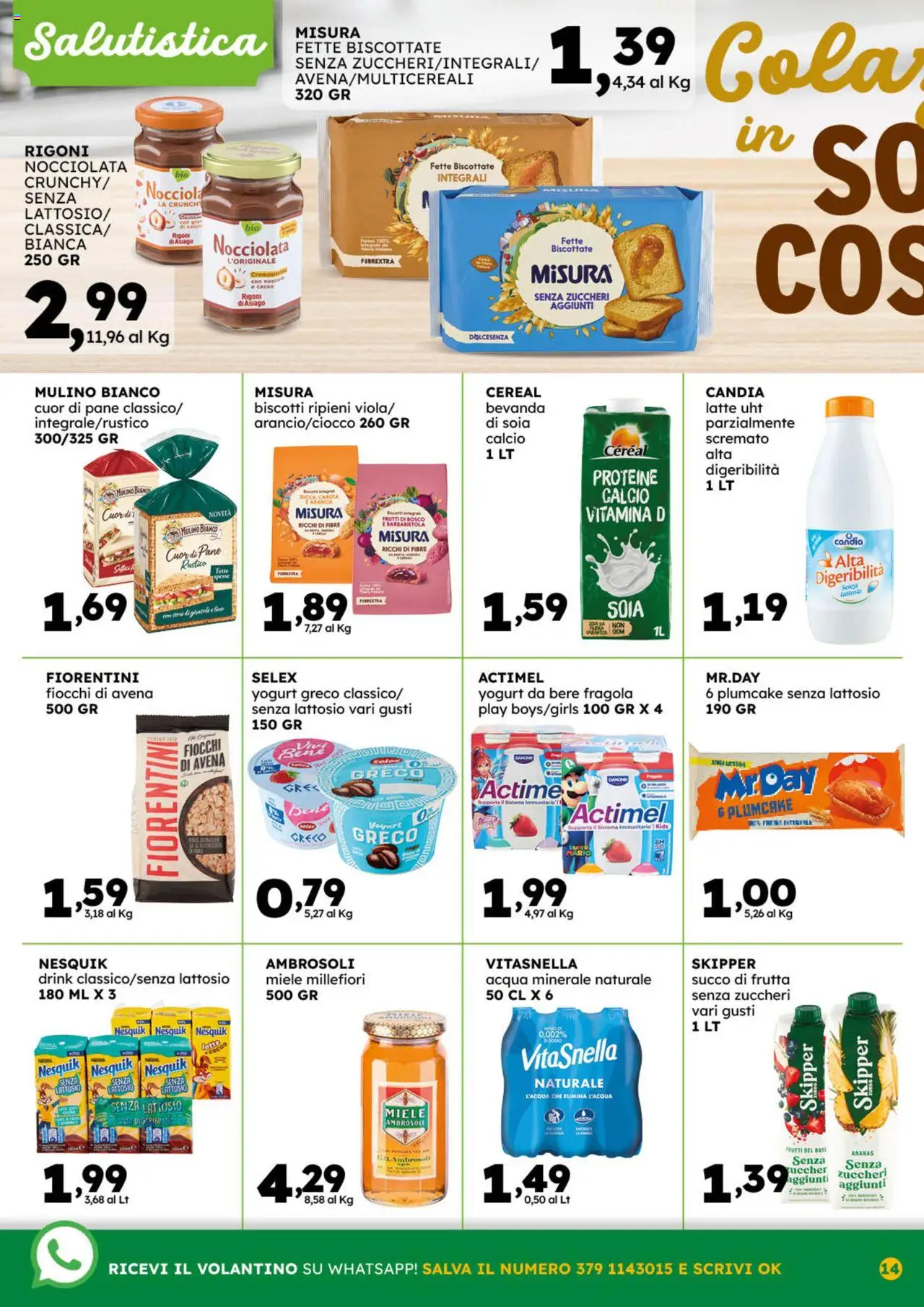 Volantino GECOP del 08.09.2025 | Pagina: 14 | Prodotti: Yogurt greco, Fiocchi, Acqua, Succo di frutta