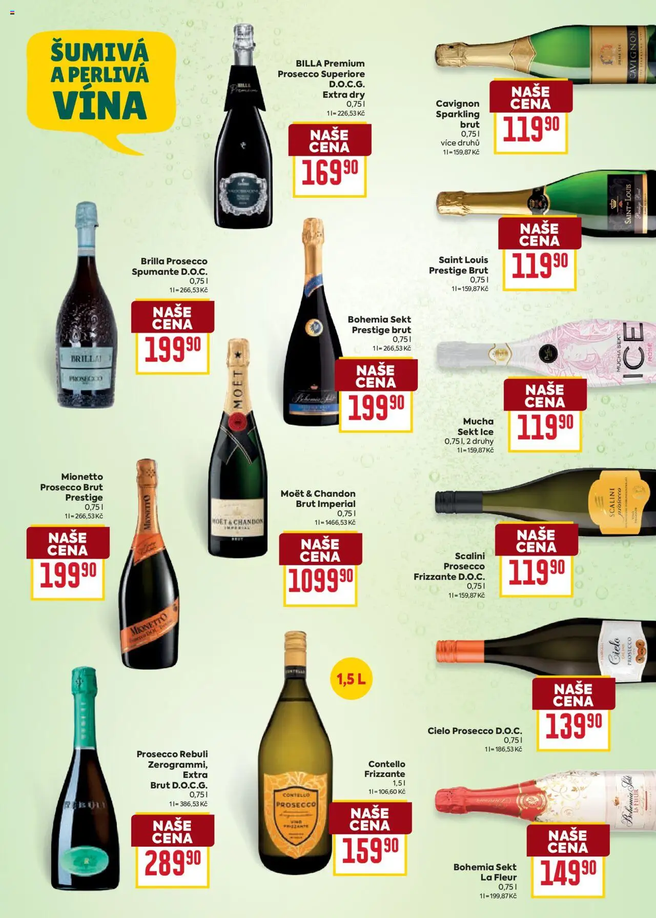 Billa leták - Víno od 20.08.2025 | Strana: 9 | Produkty: Frizzante, Moët, Sekt, Moët & Chandon