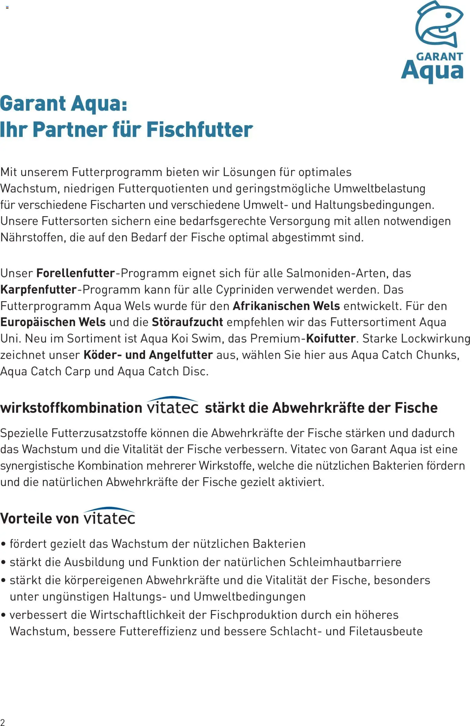 Lagerhaus Fischfutter gültig ab 01.03.2026 | Seite: 2