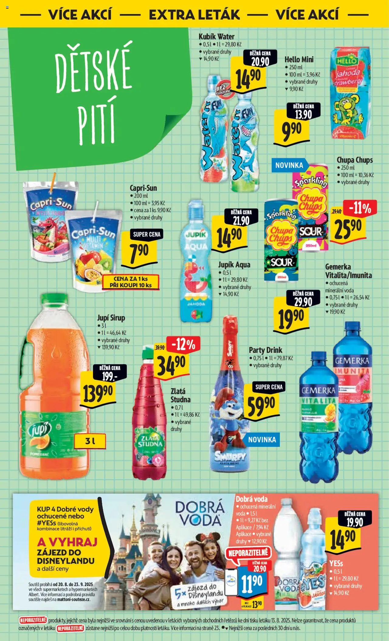 Albert leták - Hypermarket od 20.08.2025 | Strana: 48 | Produkty: Dobrá voda, Voda, Gemerka, Minerální voda