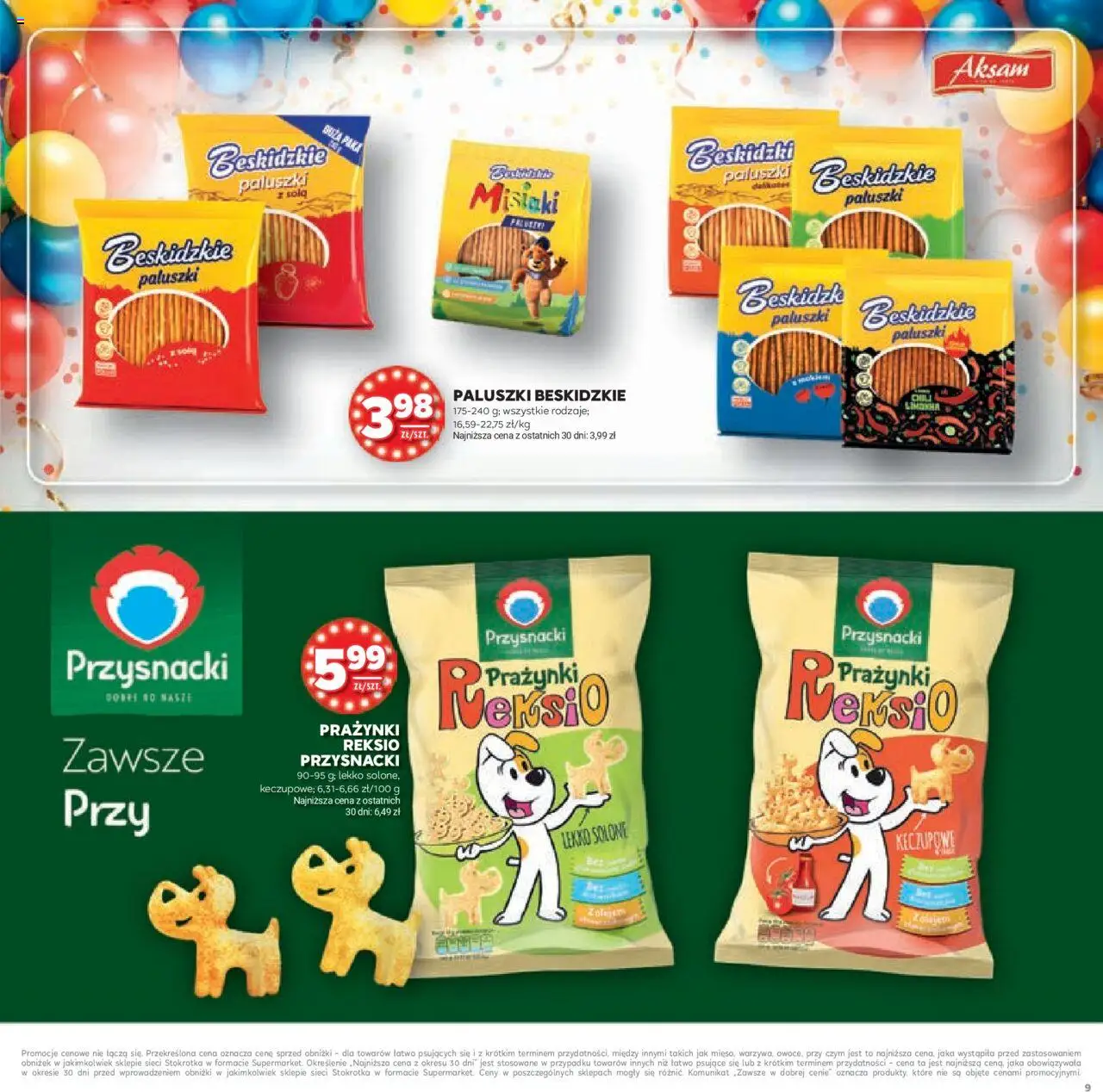 Stokrotka Gazetka - Urodziny od 11.09.2025 | Strona: 9 | Produkty: Stokrotka, Paluszki