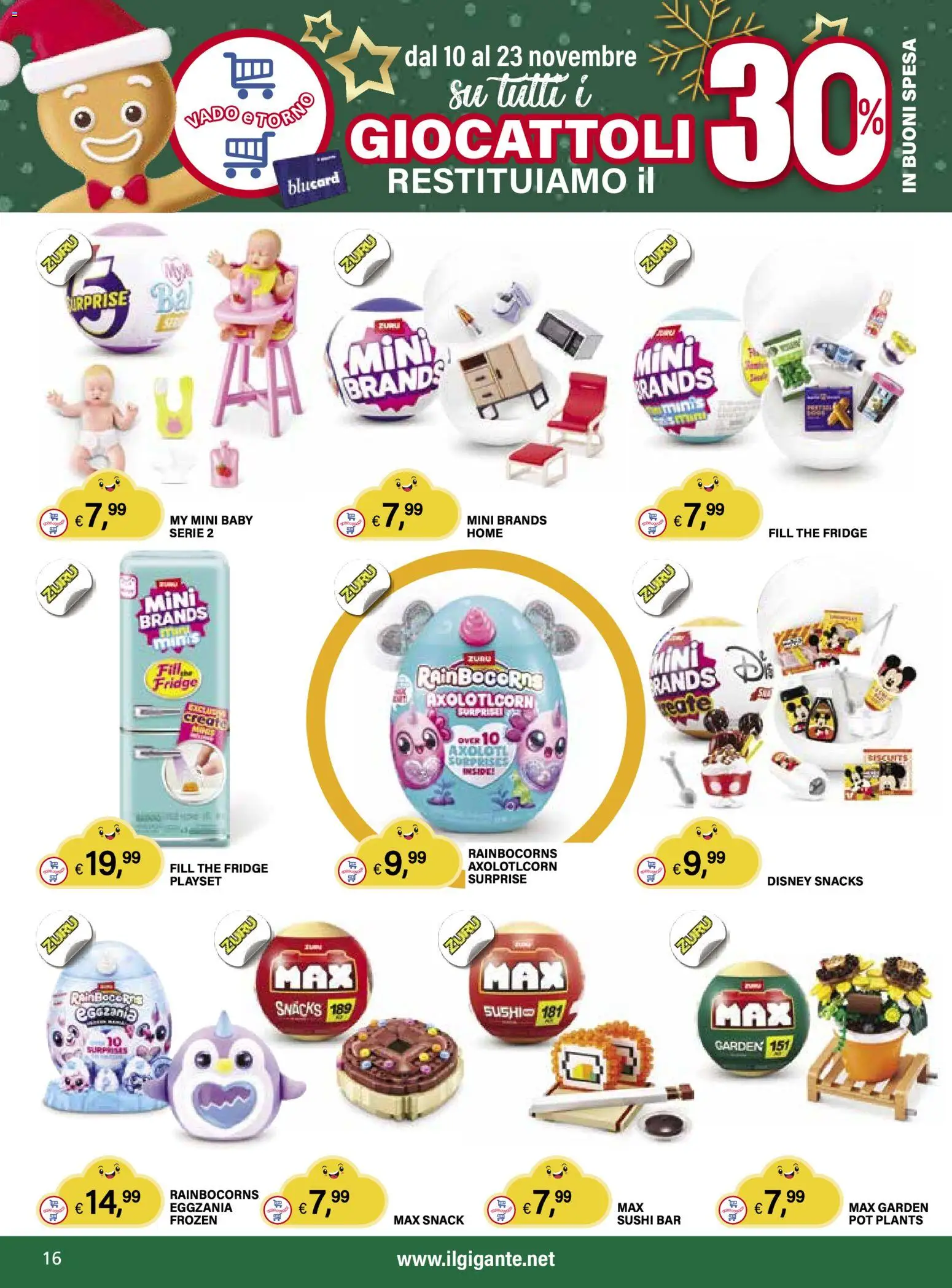 Volantino Il Gigante del 10.11.2025 | Pagina: 16 | Prodotti: The, Sushi