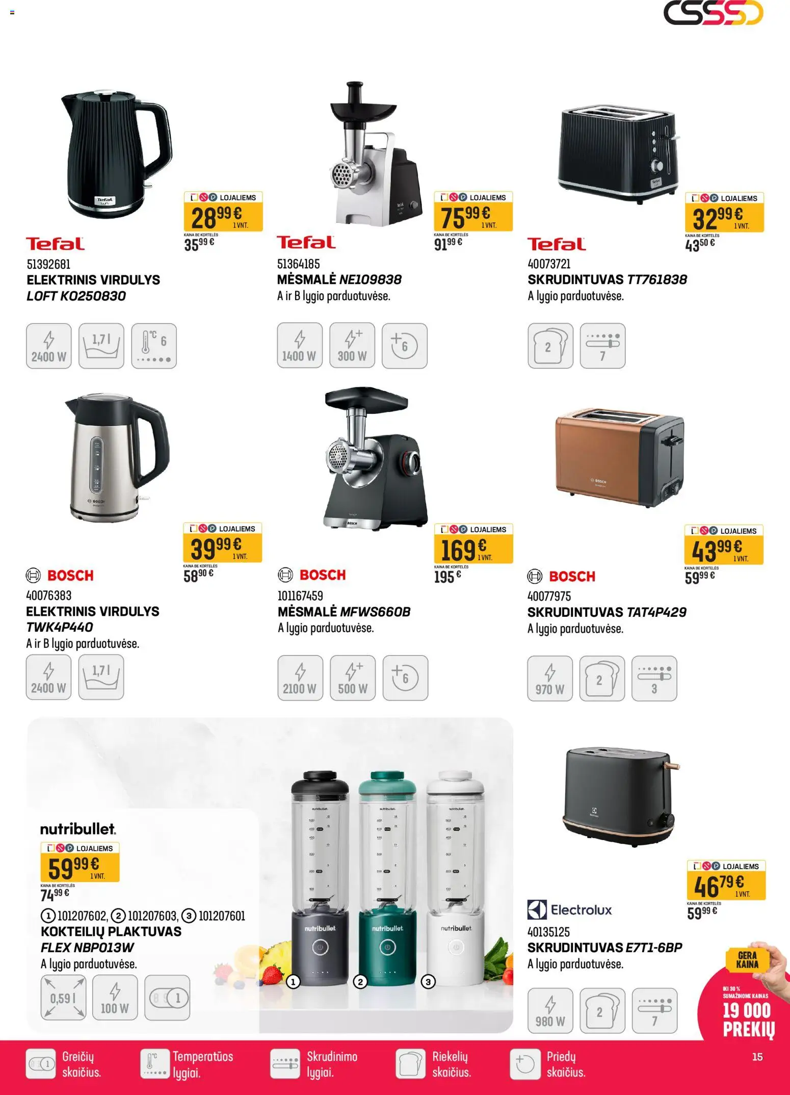 Senukai akcijos nuo 12.03.2026 | Puslapis: 15 | Prekių: Plaktuvas, Virdulys