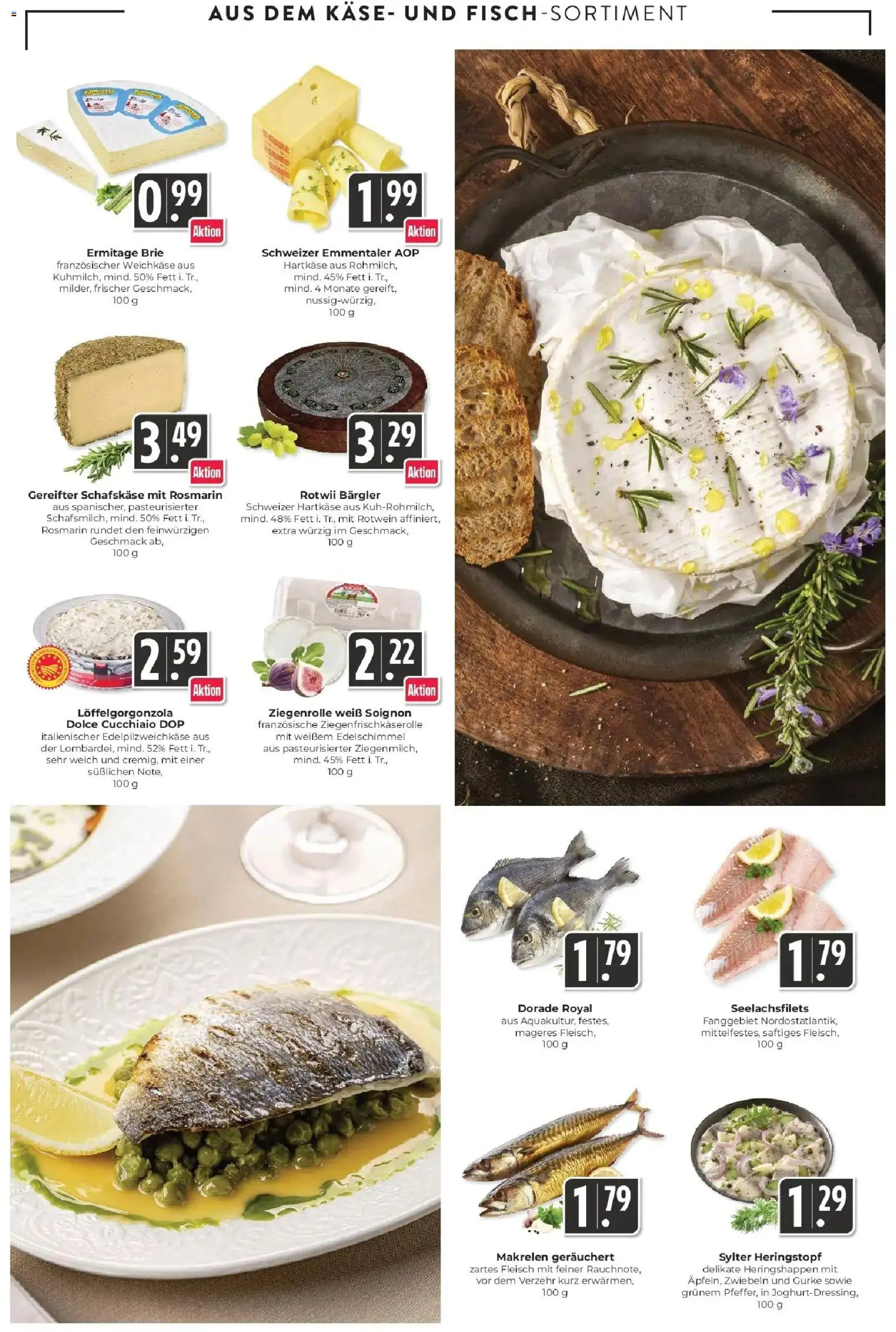 E center Prospekt Lörrach	 – gültig ab 23.03.2026 | Seite: 5 | Produkte: Dorade, Rotwein, Zwiebeln, Schafskase