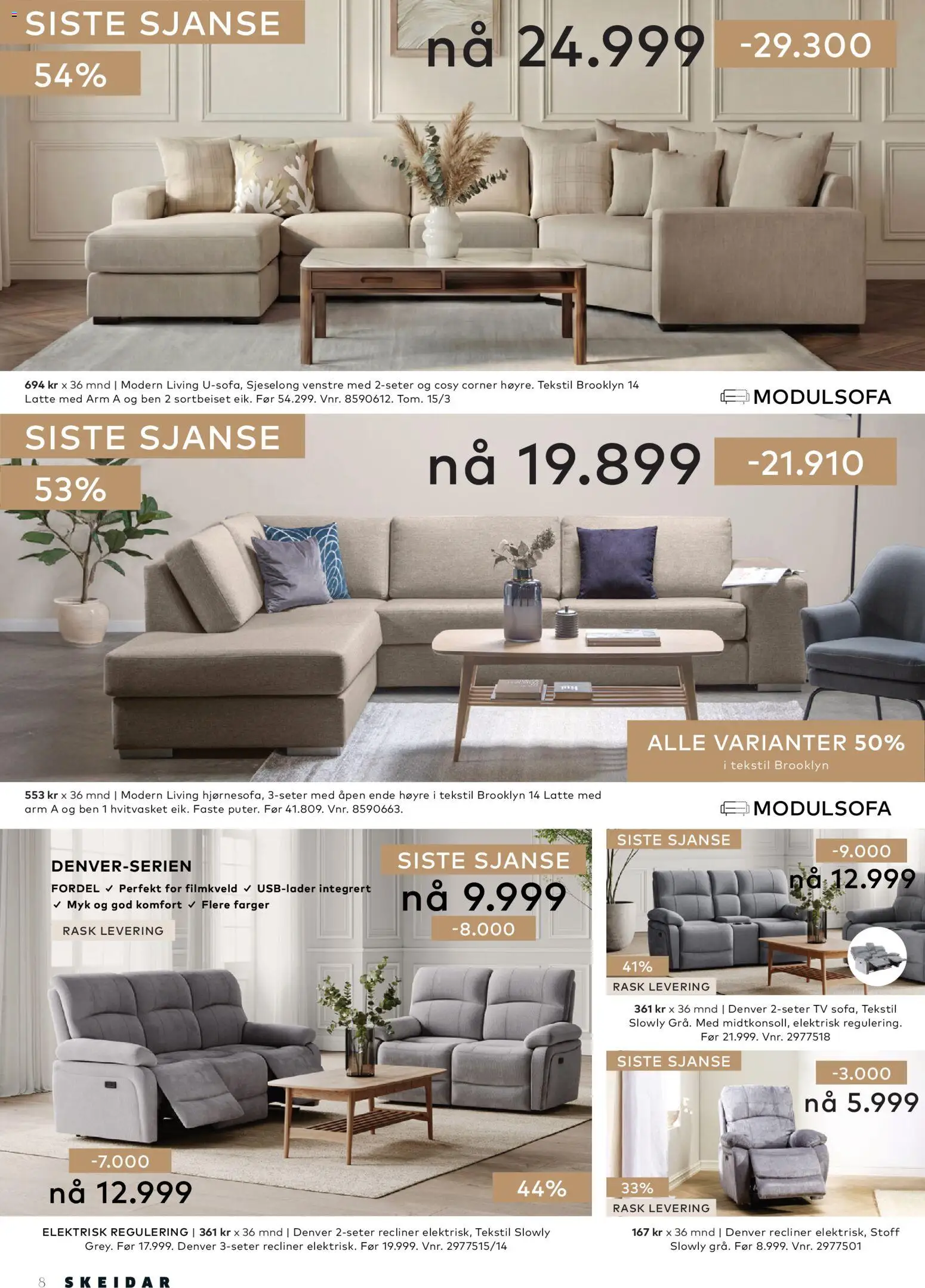 {H1} | Side: 8 | Produkter: Tv, Суміш дитяча, Sjeselong