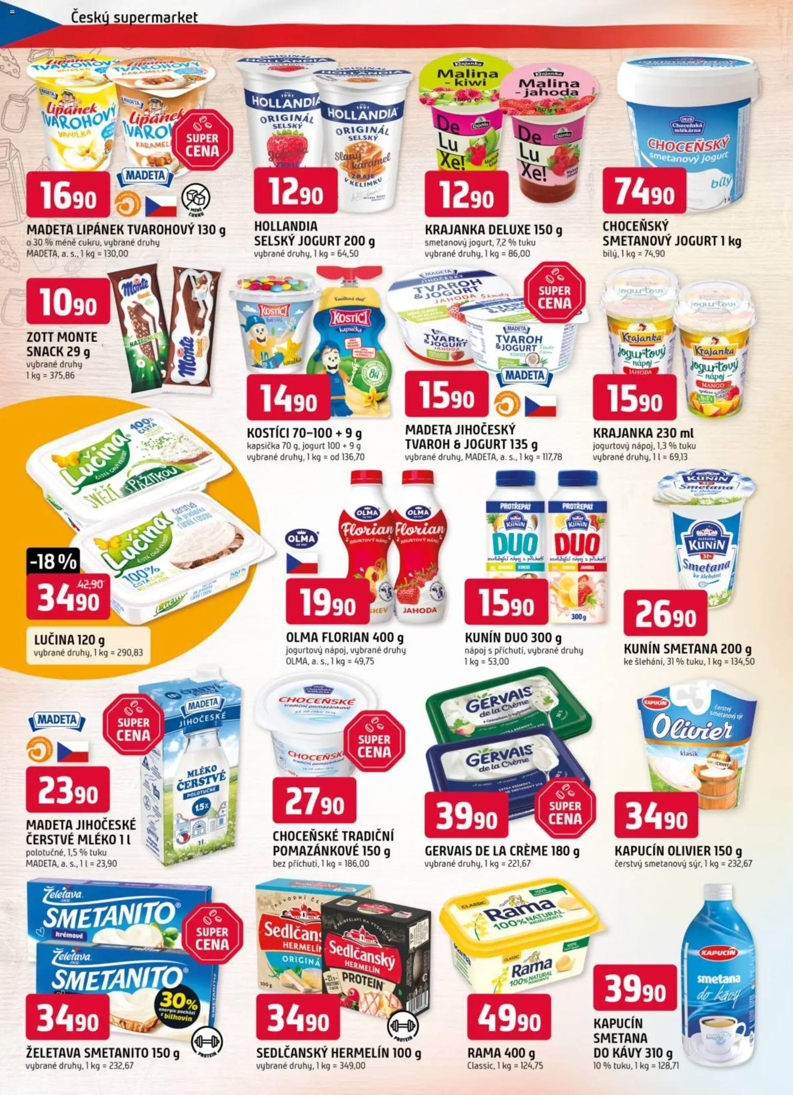 Trefa leták od 08.04.2026 | Strana: 4 | Produkty: Kostici, Kiwi, Tvaroh, Hollandia