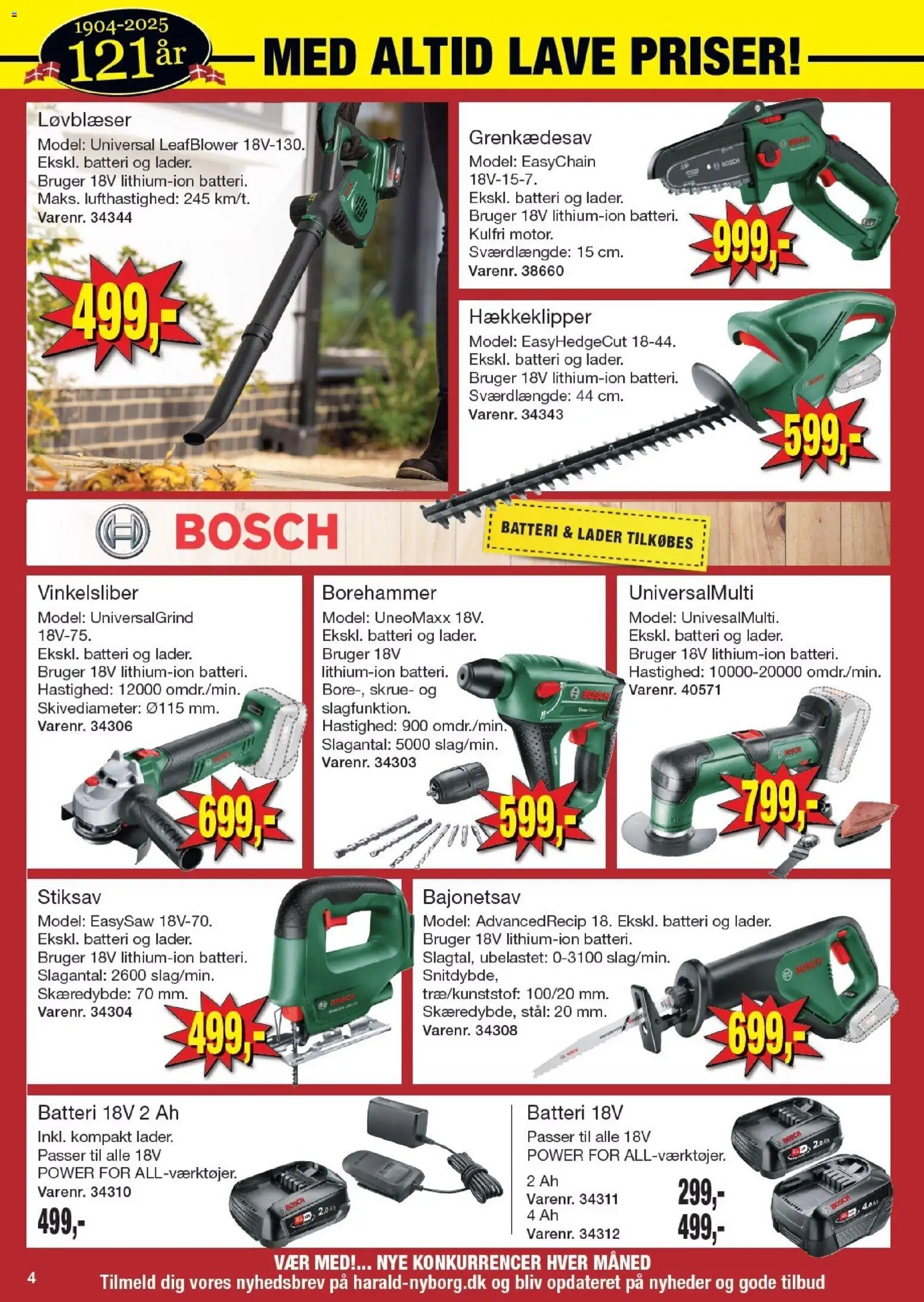 Harald Nyborg tilbudsavis – gyldig fra 13.11.2025 | Side: 4 | Produkter: Skrue, Batteri