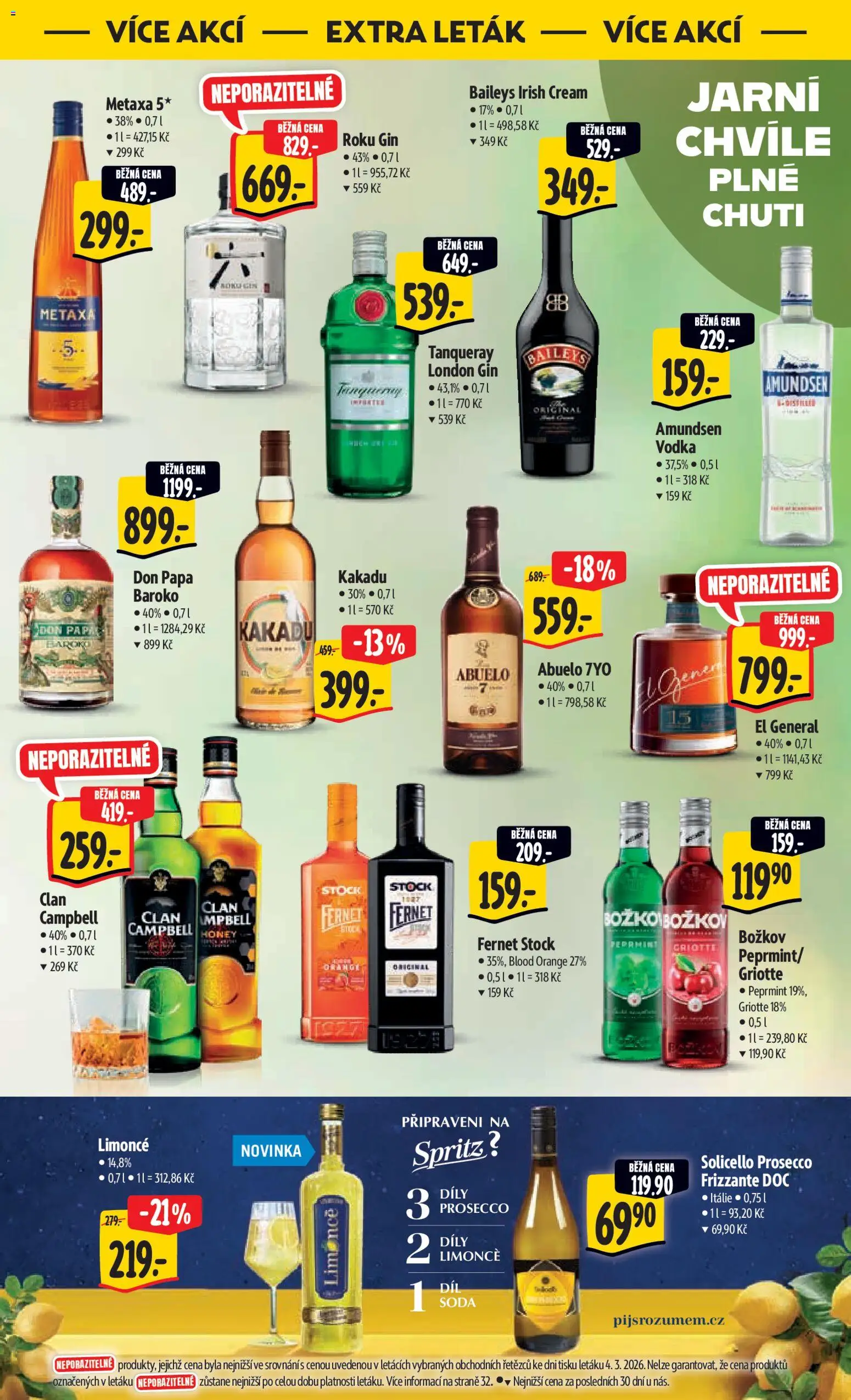 Albert leták - Hypermarket od 11.03.2026 | Strana: 53 | Produkty: Prosecco, Gin, Vodka, Irish cream