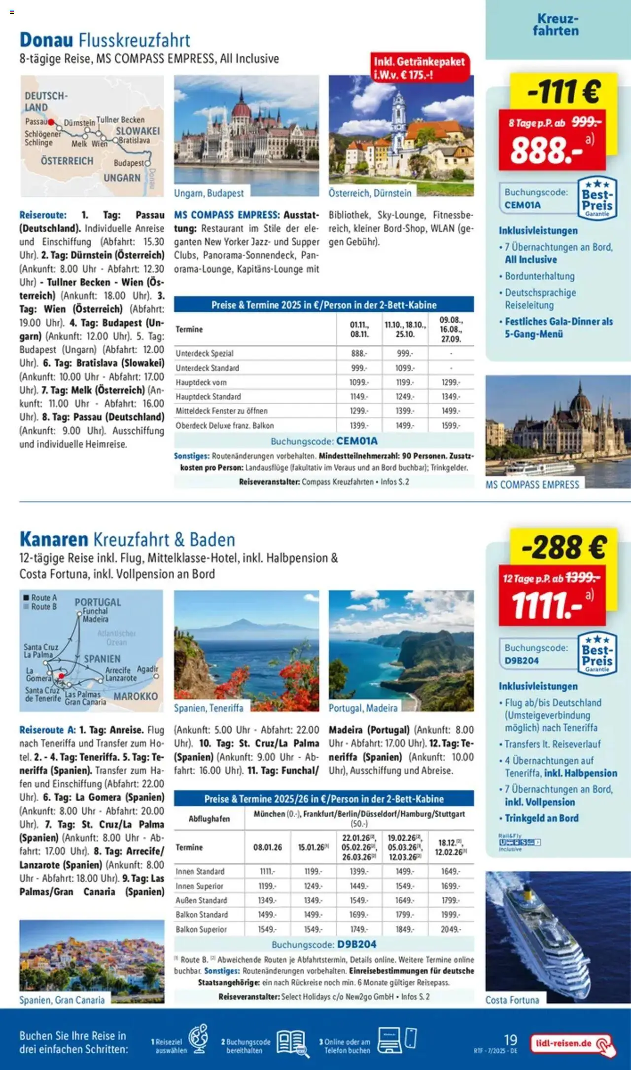 Lidl Reisen - Themenprospekt - gültig ab dem 11.07.2025 | Seite: 19 | Produkte: Telefon, Uhr