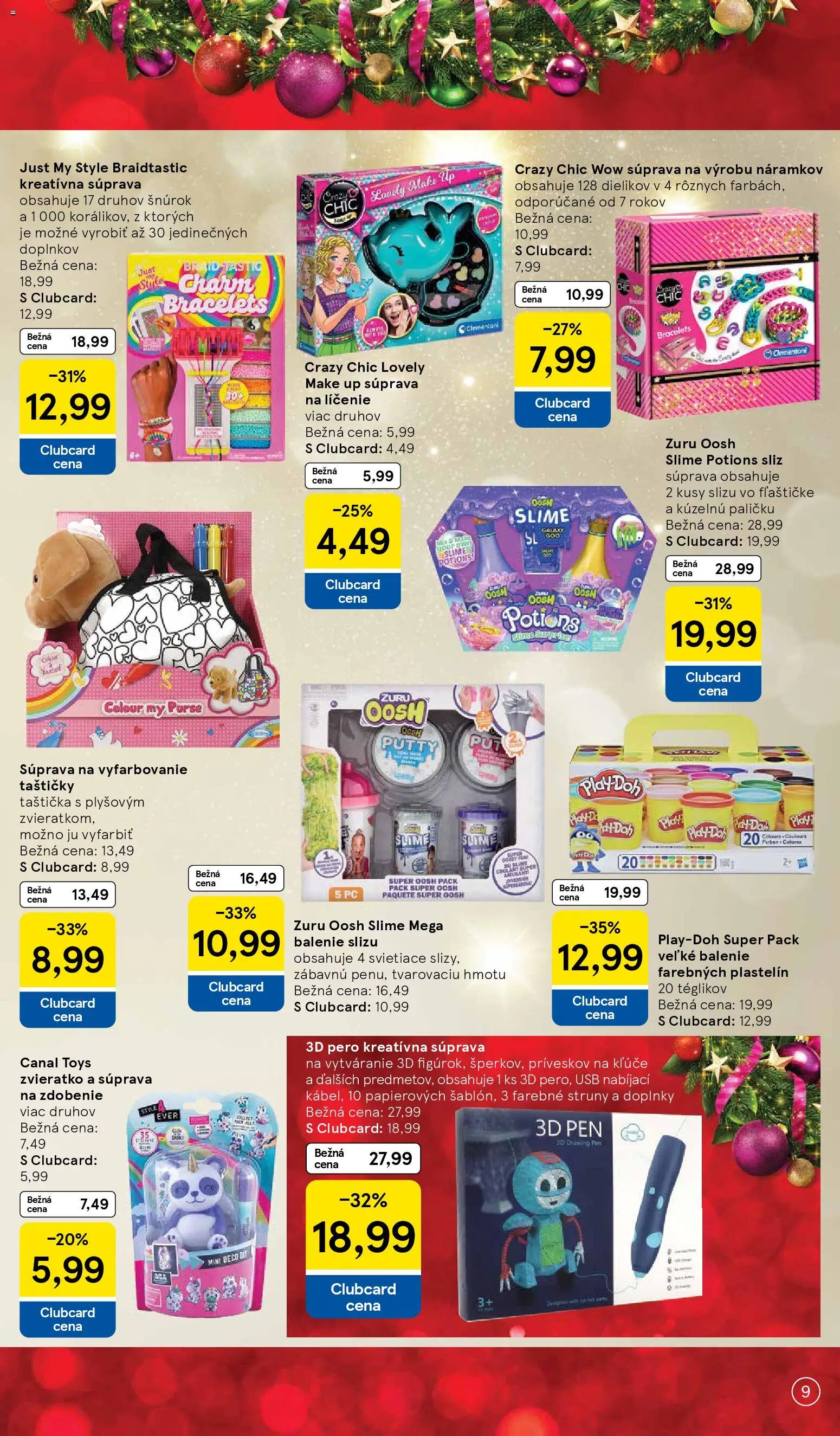 Nové Tesco akcie – leták je platný od 27.10.2025 | Strana: 9 | Produkty: PC, Make up, USB