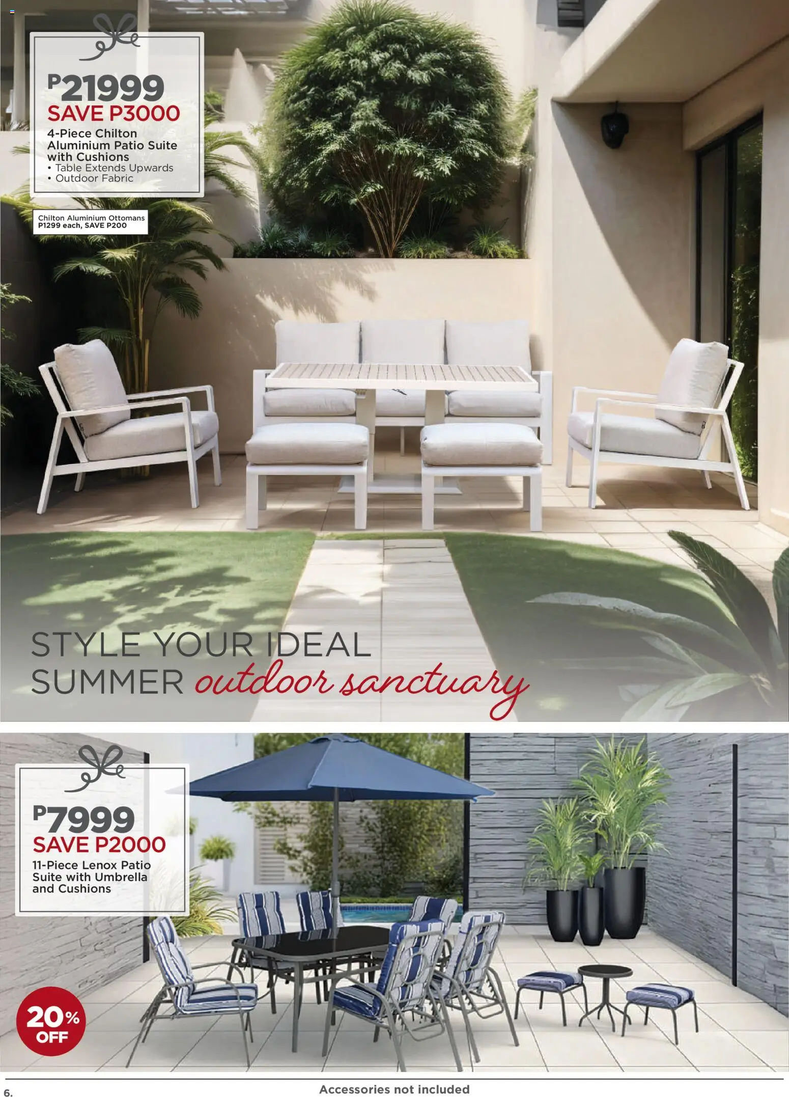 New House and Home catalogue – valid from 20.10.2025 | Page: 6 | Products: Umbrella, Table