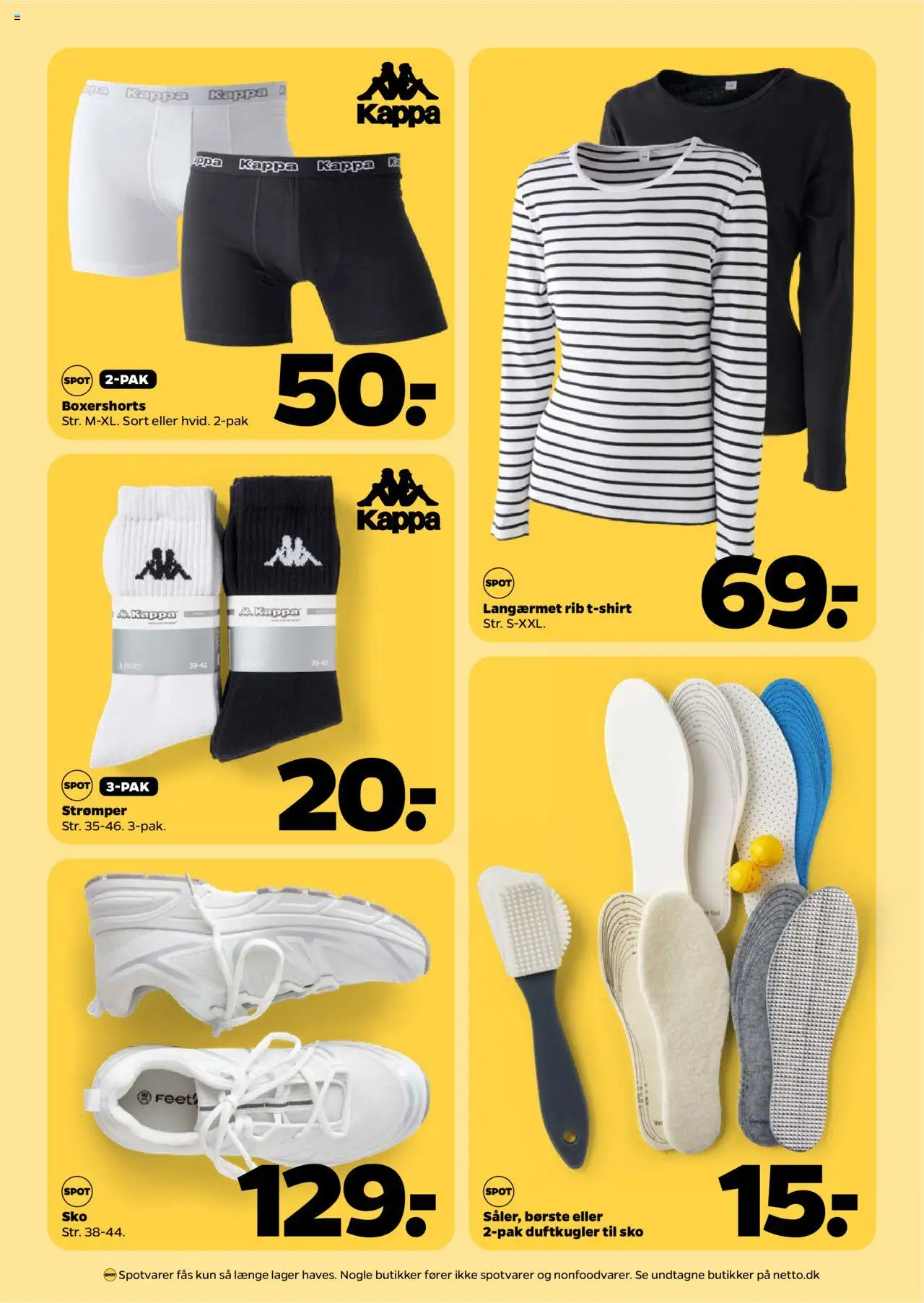 Netto tilbudsavis – gyldig fra 13.09.2025 | Side: 36 | Produkter: Børste, T-shirt, Strømper, Sko