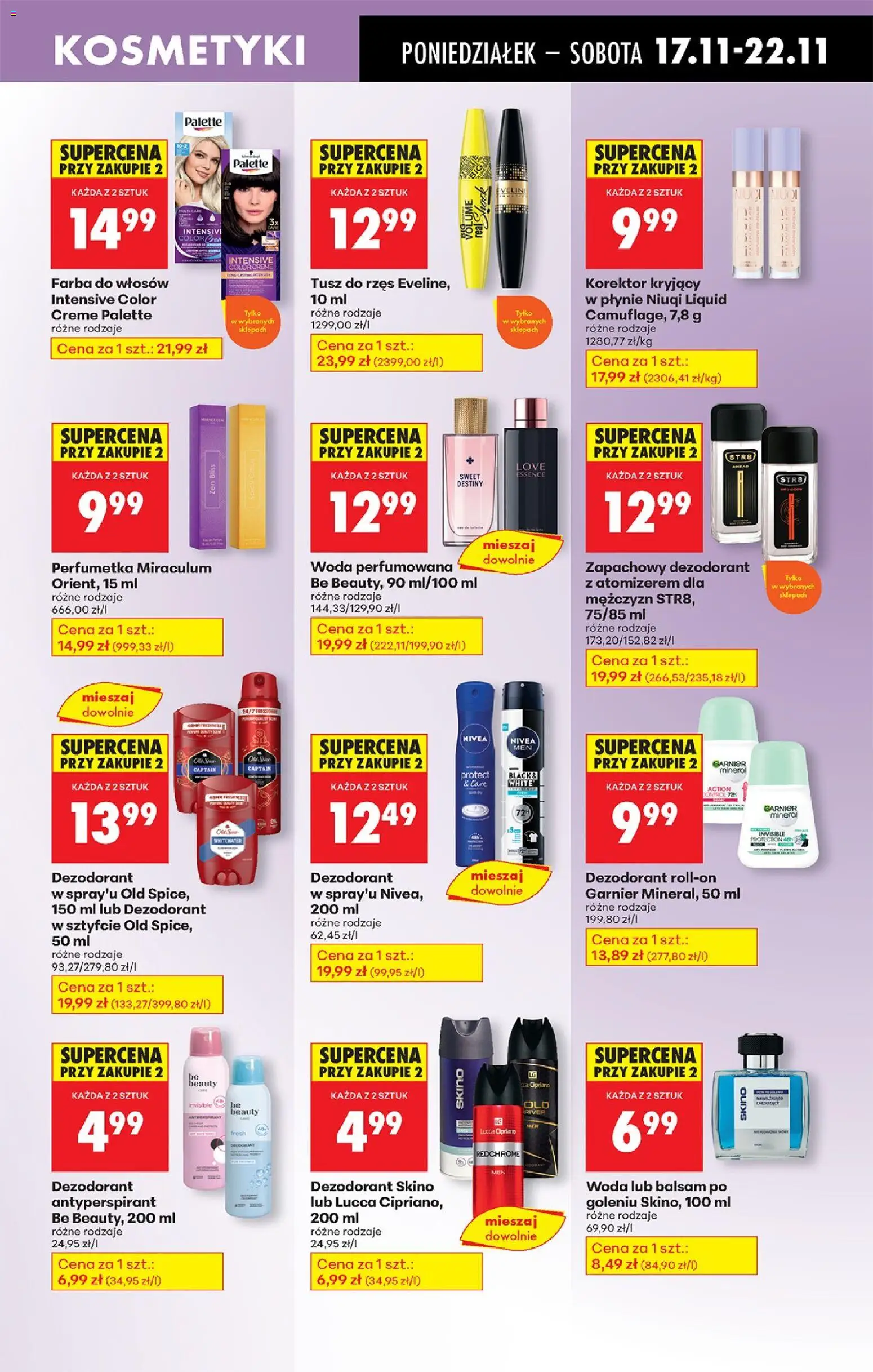 Biedronka gazetka od 17.11.2025 | Strona: 73 | Produkty: Be beauty, Antyperspirant, Old spice, Woda