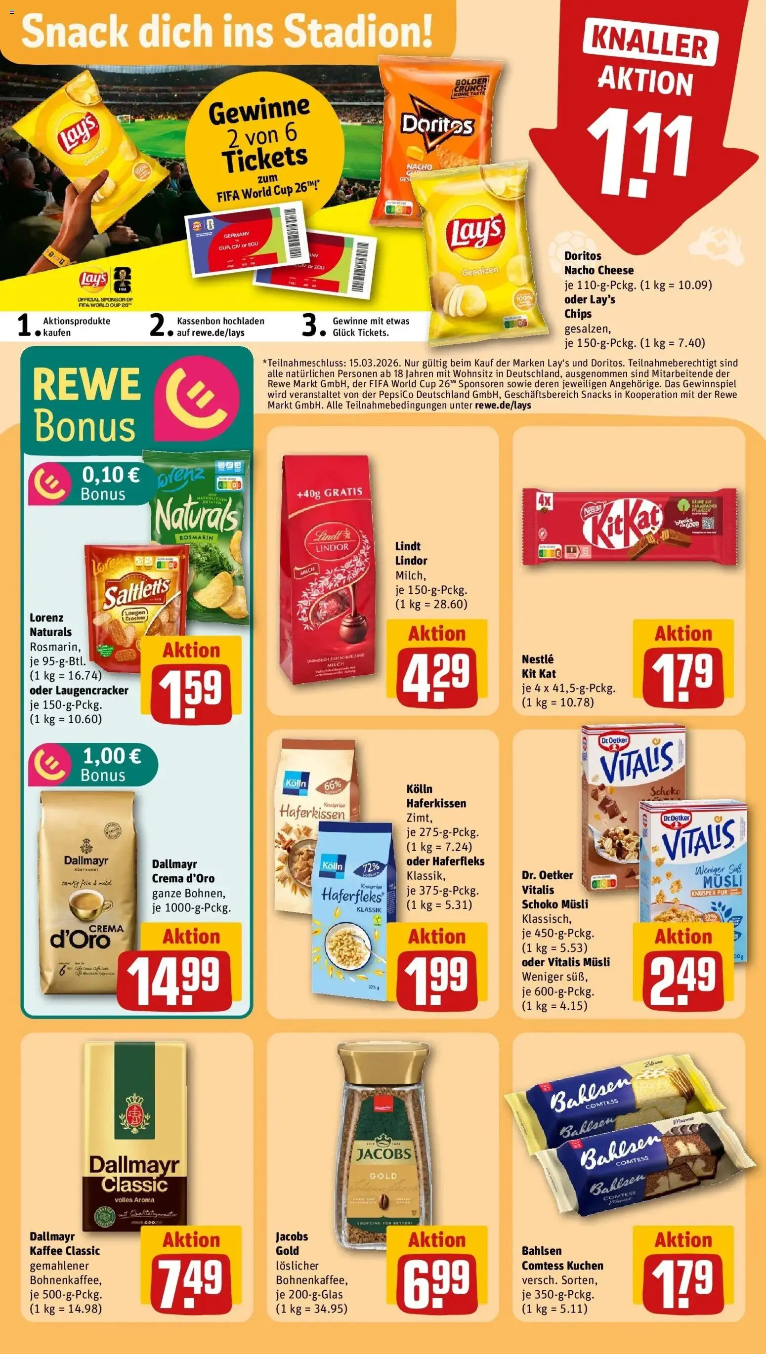 Rewe Prospekt Harsefeld	 – gültig ab 01.03.2026 | Seite: 27 | Produkte: Kolln, Milch, Dallmayr, Lindt