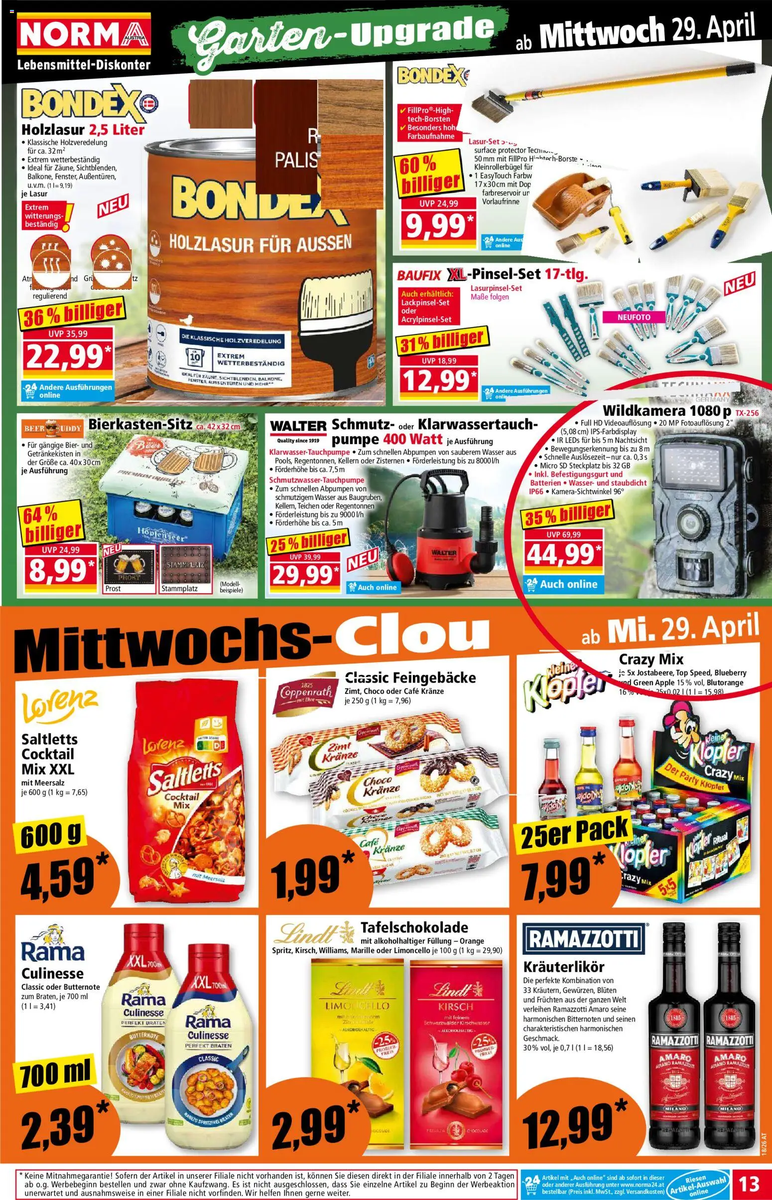 Norma Flugblatt gültig ab 27.04.2026 | Seite: 13 | Produkte: Wasser, Apple, Bier