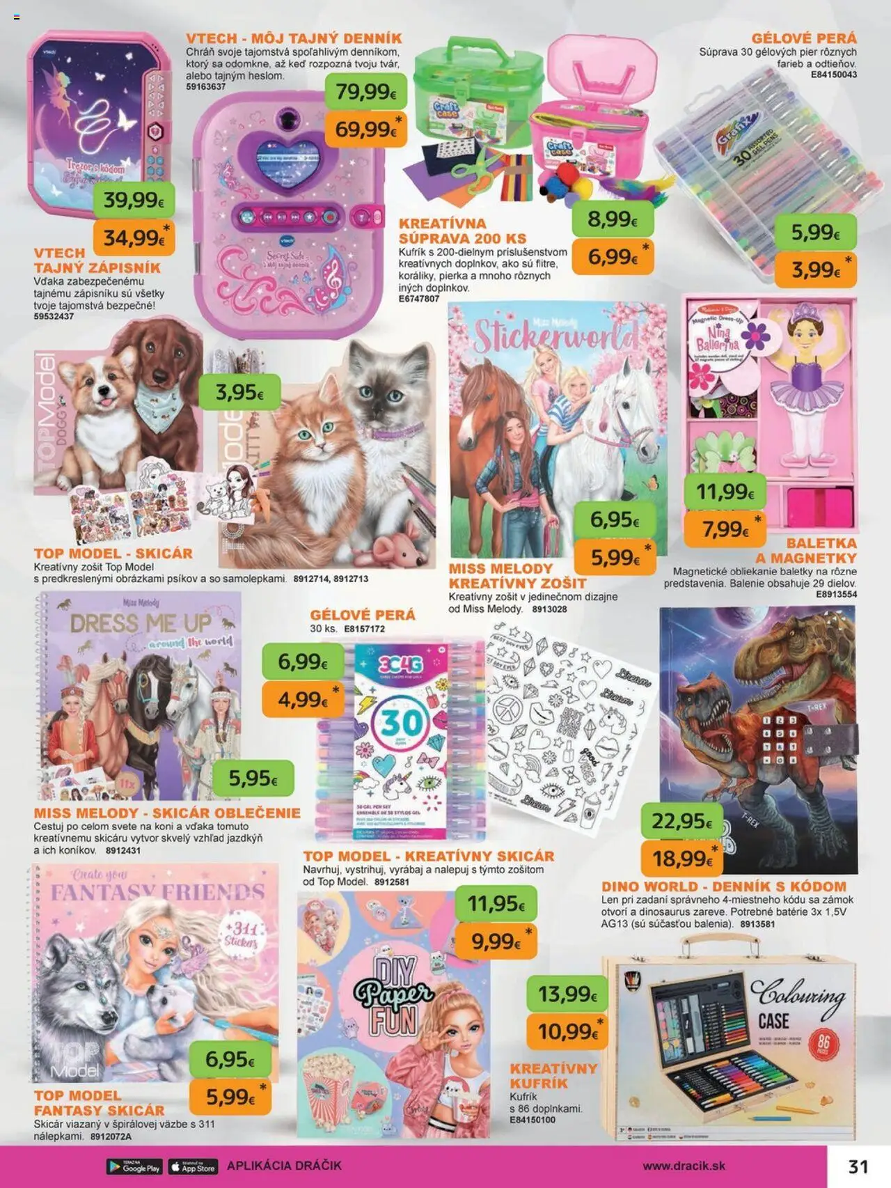 Nové Dráčik akcie – leták je platný od 03.10.2025 | Strana: 31 | Produkty: Zošit