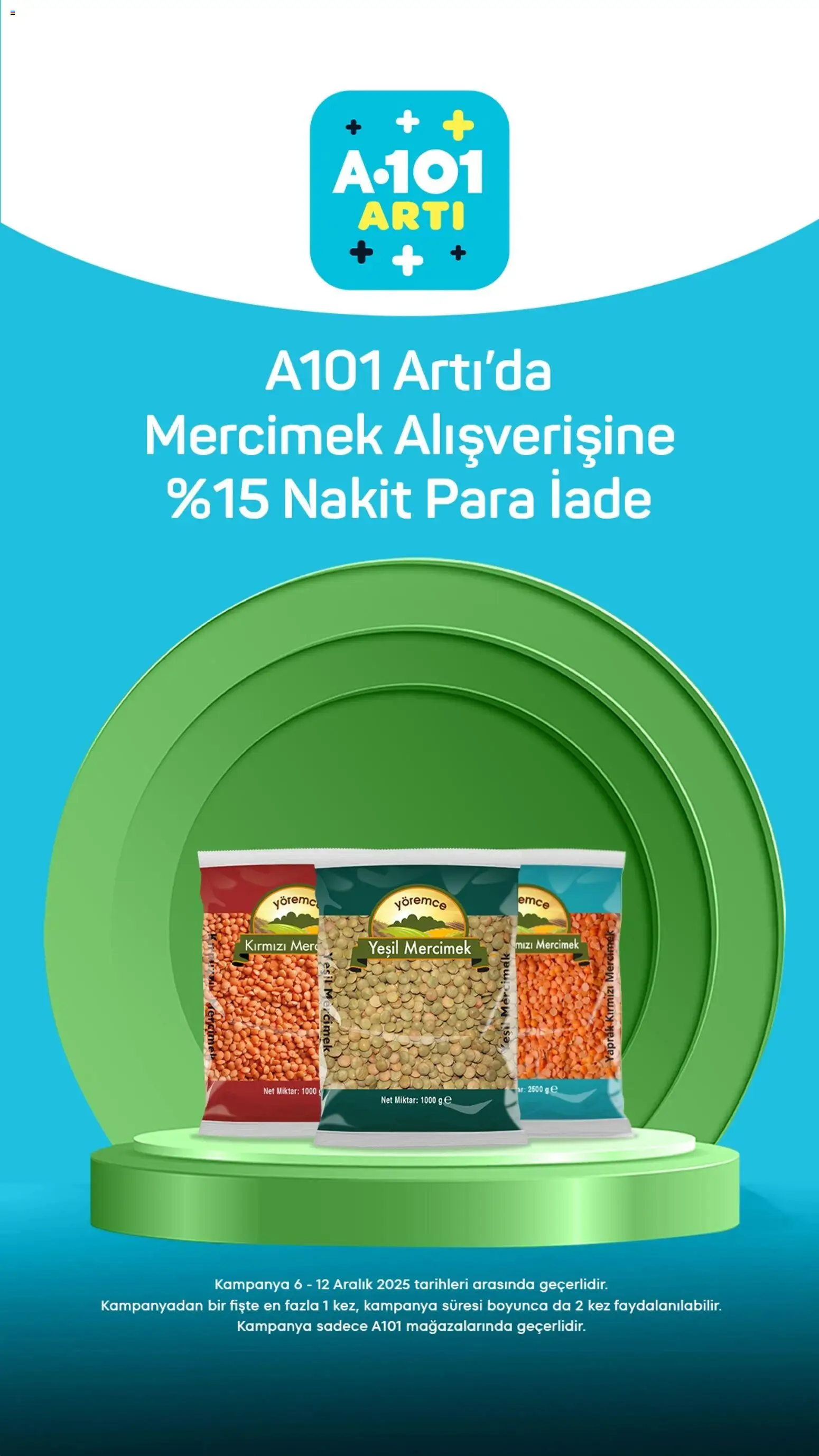 A101 Arti - 06.12.2025 tarihinden itibaren geçerlidir | Sayfa: 10 | Ürünler: Ravioli