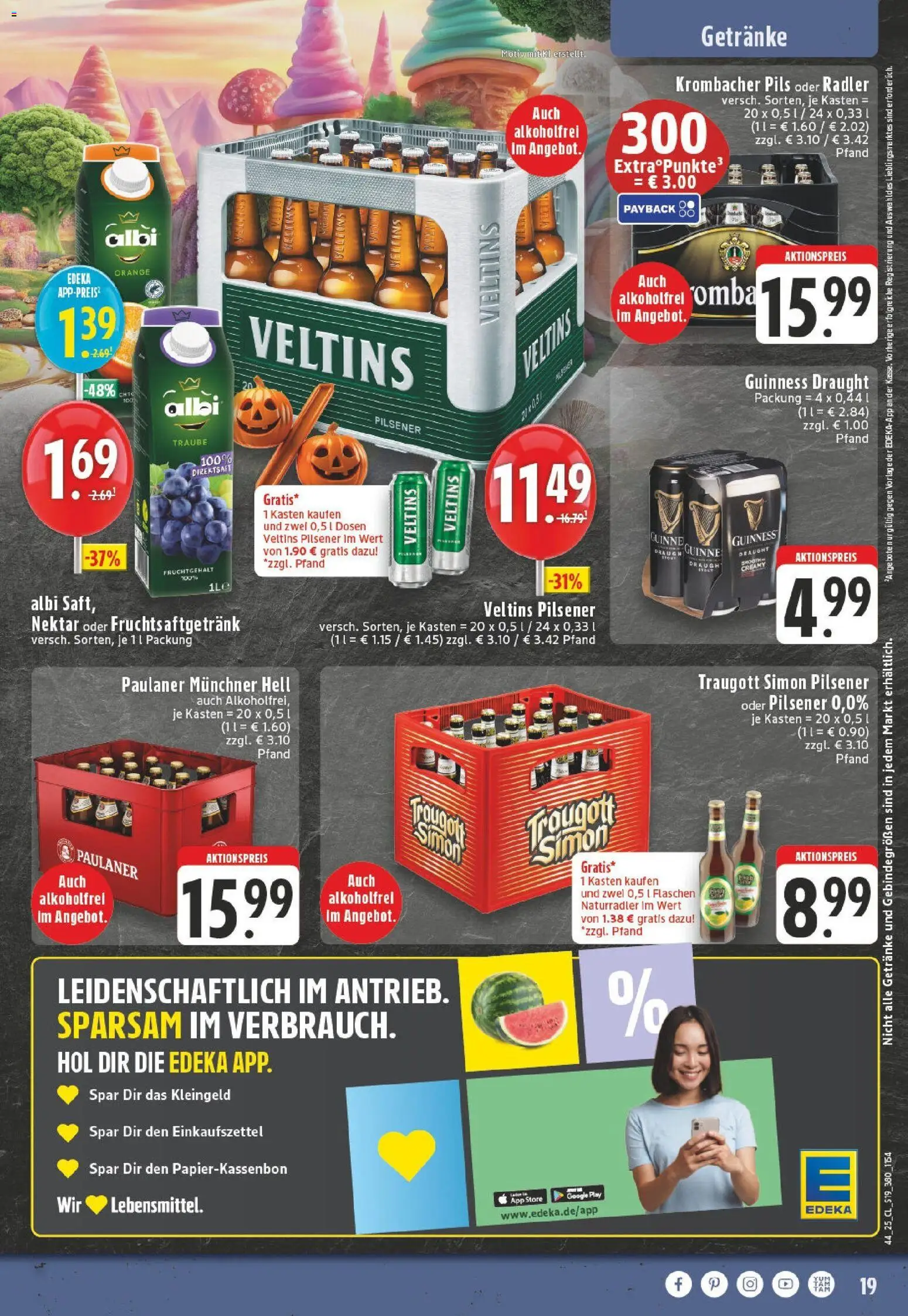 Edeka prospekt Bad Marienberg	 – gültig ab 26.10.2025 | Seite: 19 | Produkte: Radler, Krombacher, Paulaner, Veltins