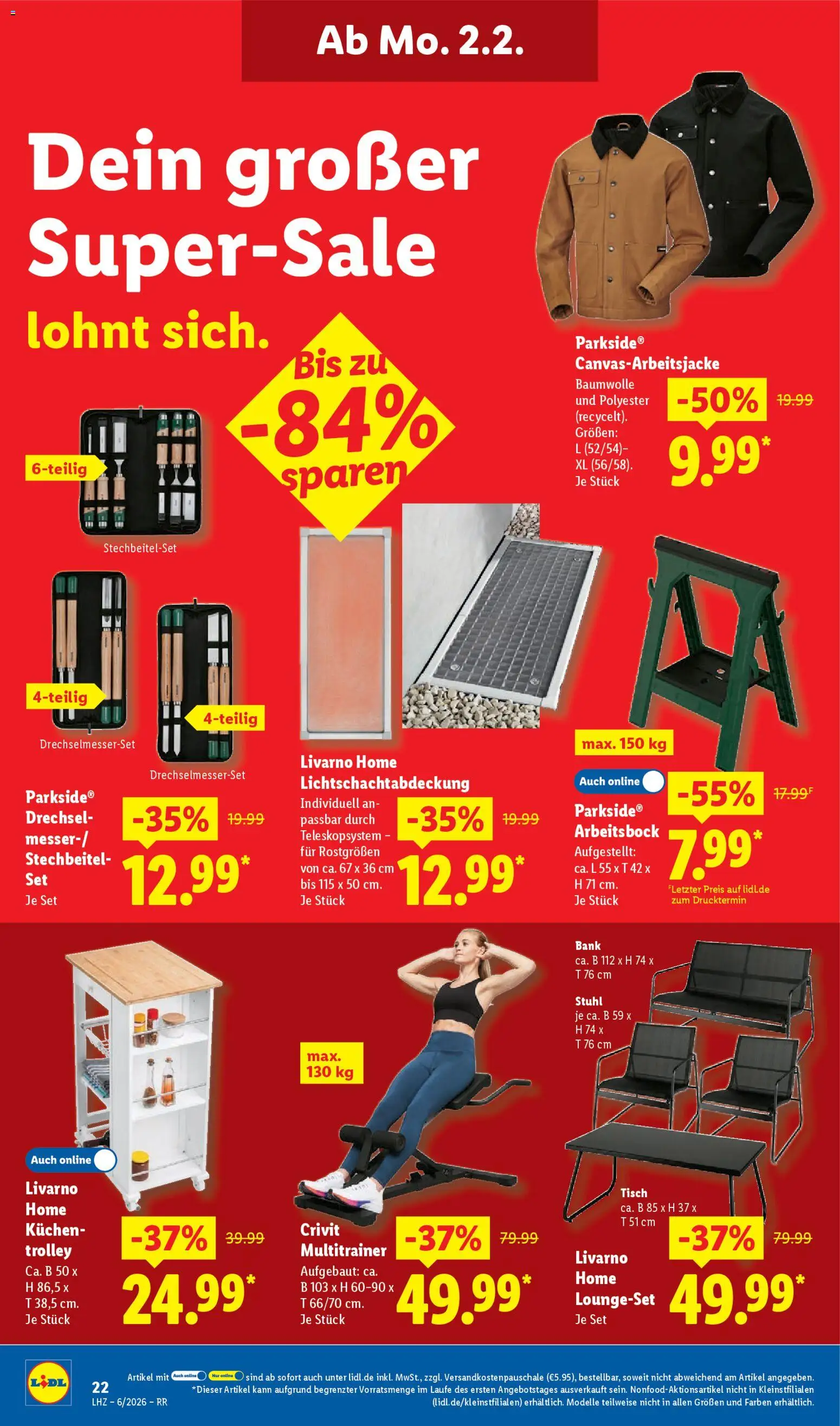 Lidl Prospekt Bestwig – gültig ab 02.02.2026 | Seite: 32 | Produkte: Tisch, Stuhl, Kuchen