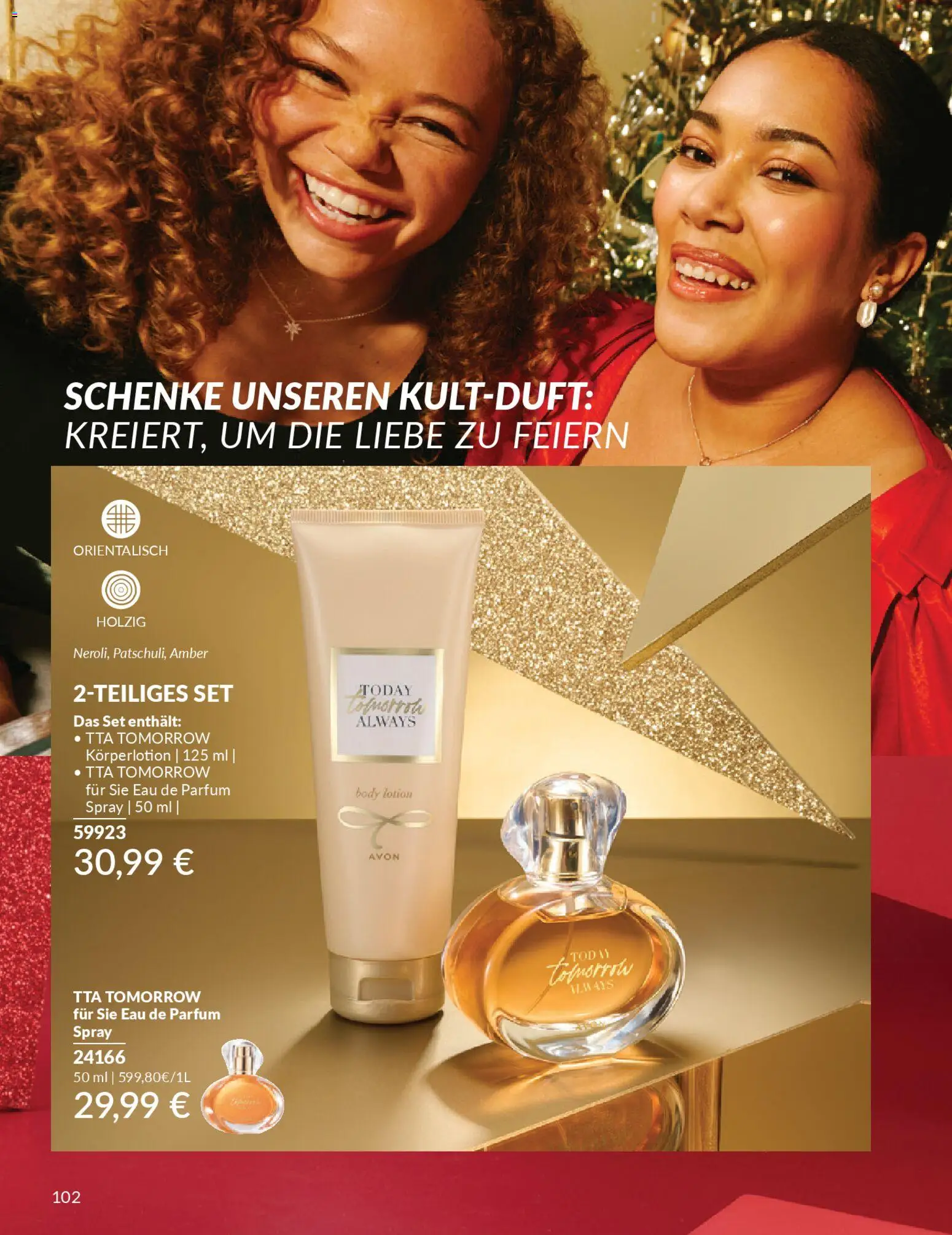 AVON Katalog Dezember 2025 – gültig ab 01.12.2025 | Seite: 104 | Produkte: Parfüm, Body Lotion, Körperlotion, Eau de Parfum