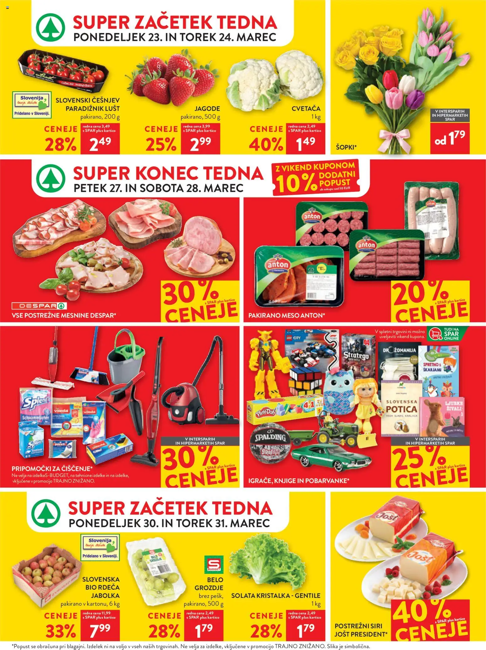 Novi Spar katalog ponudbe – veljaven od 25.03.2026 | Stran: 46 | Izdelki: Grozdje, Jabolka, Paradiznik, Solata