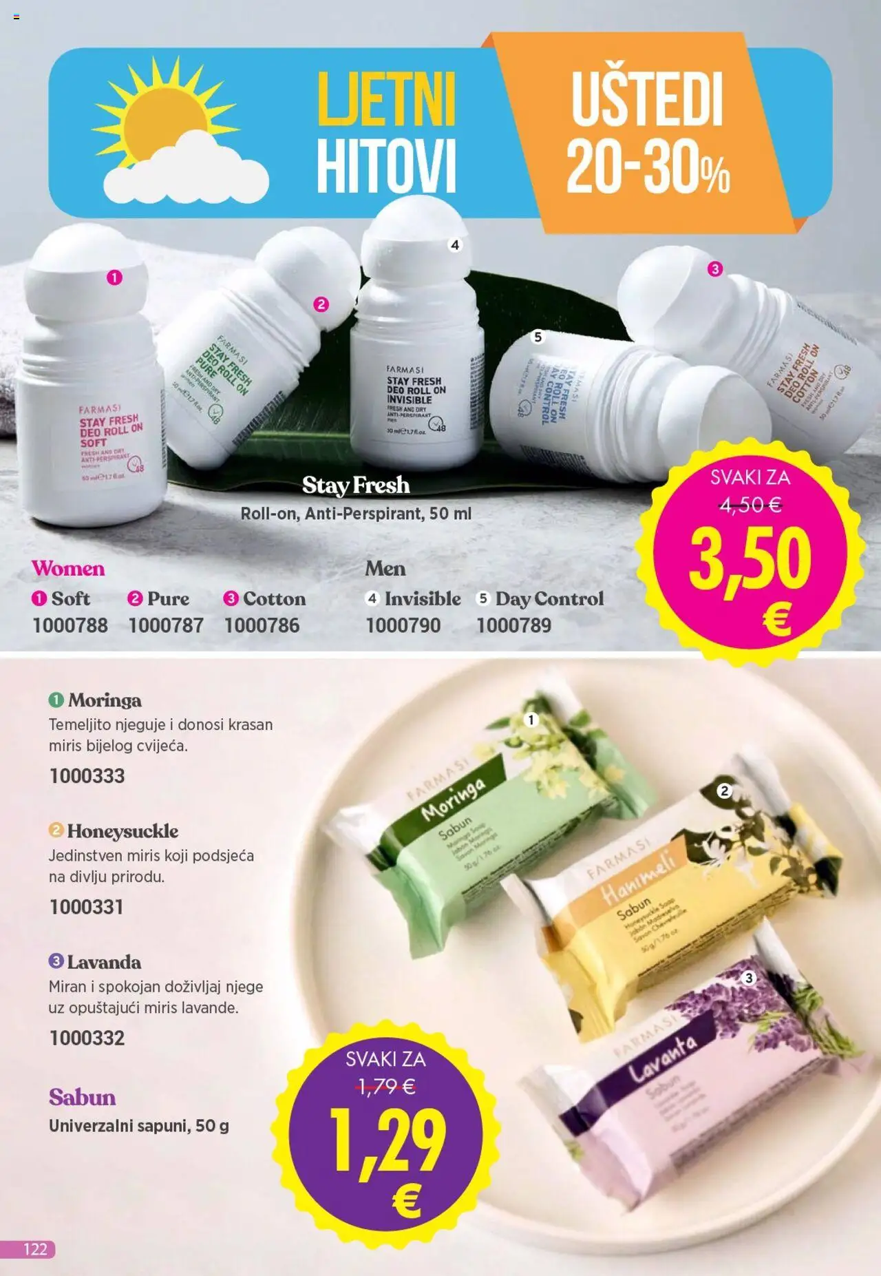 Farmasi katalog | vrijedi od 01.07.2025 | Stranica: 122 | Proizvodi: Roll on, Miris, Antiperspirant
