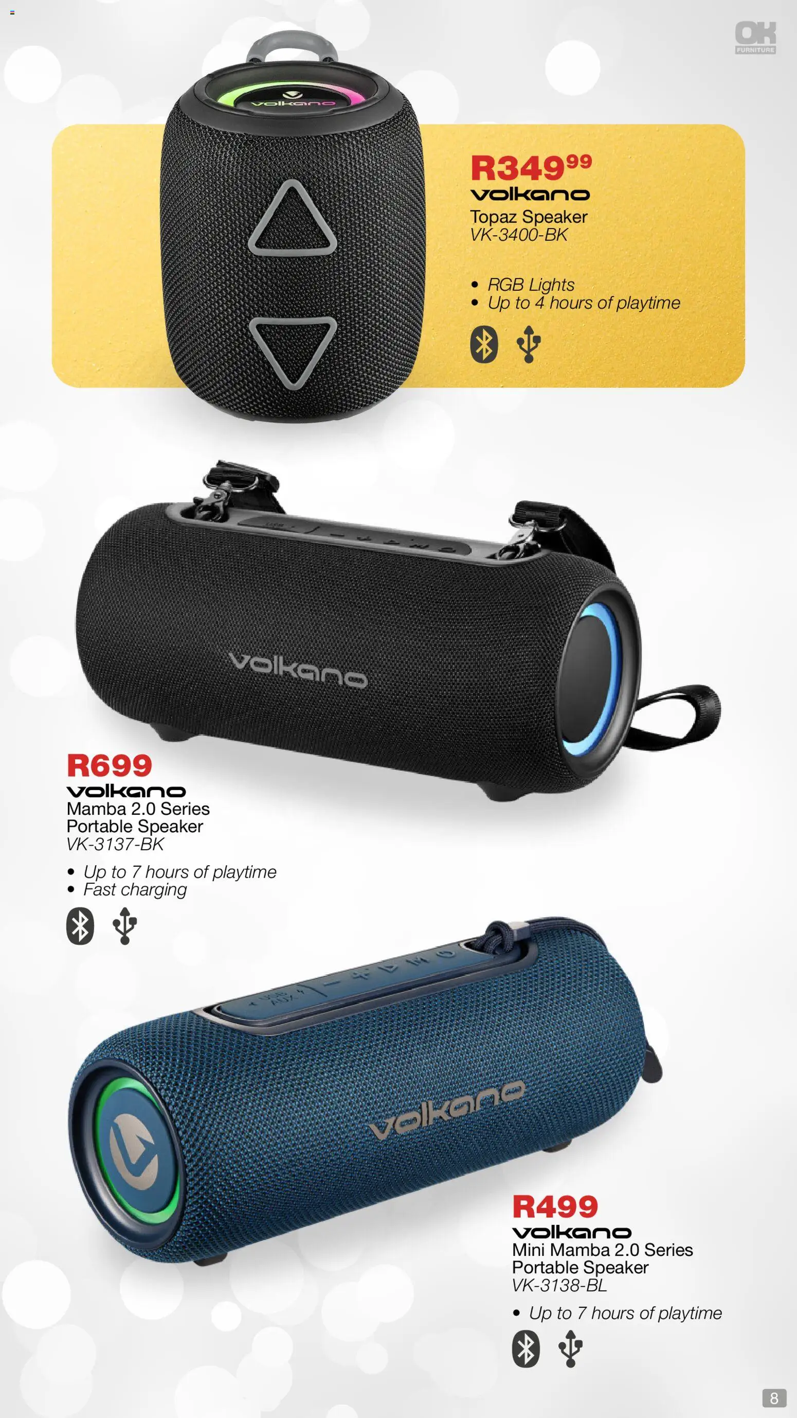 New OK Furniture catalogue – valid from 01.12.2025 | Page: 8 | Products: Speaker
