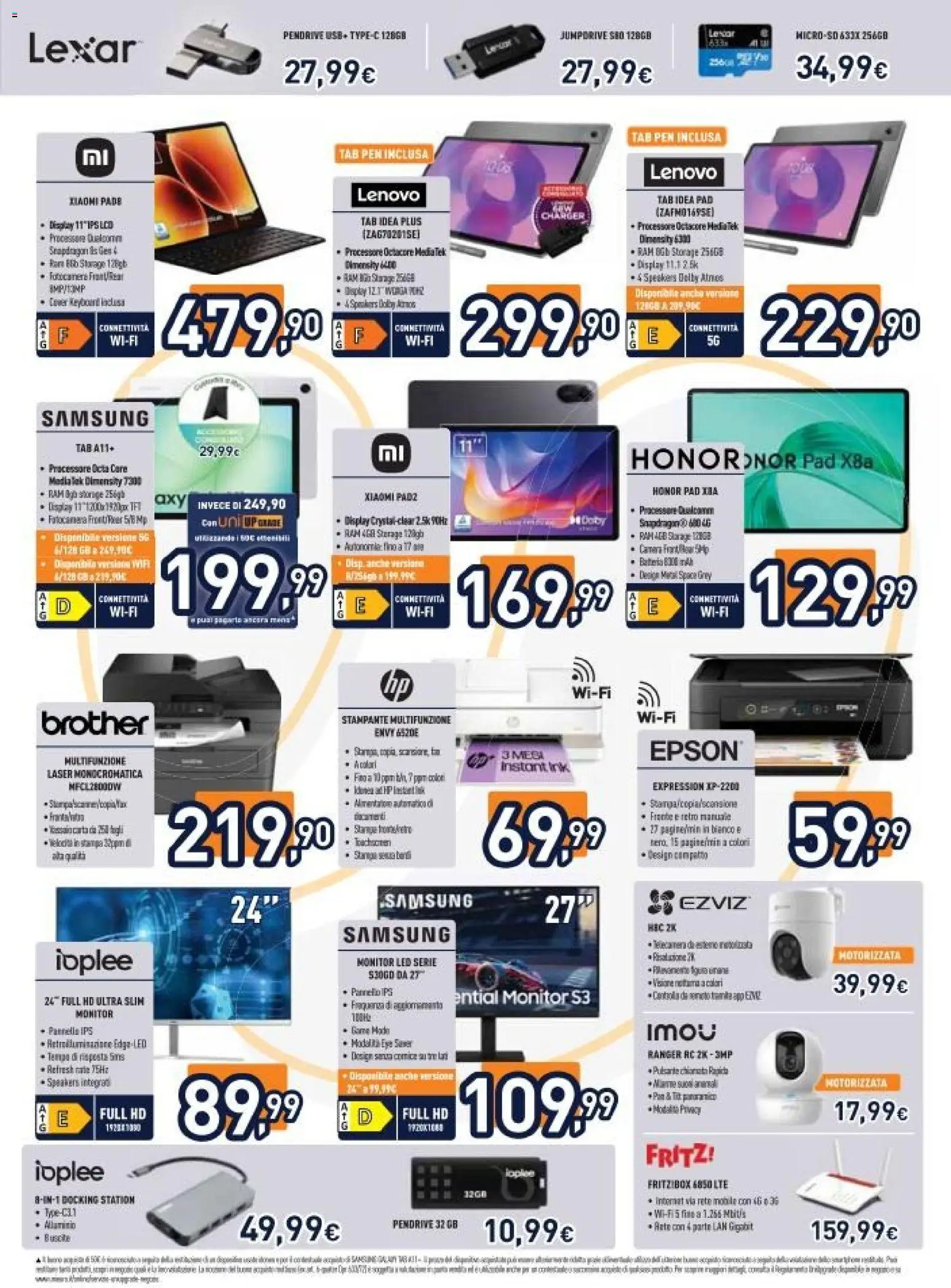 Volantino Unieuro del 17.04.2026 | Pagina: 17 | Prodotti: Xiaomi, Mobile, USB, Samsung