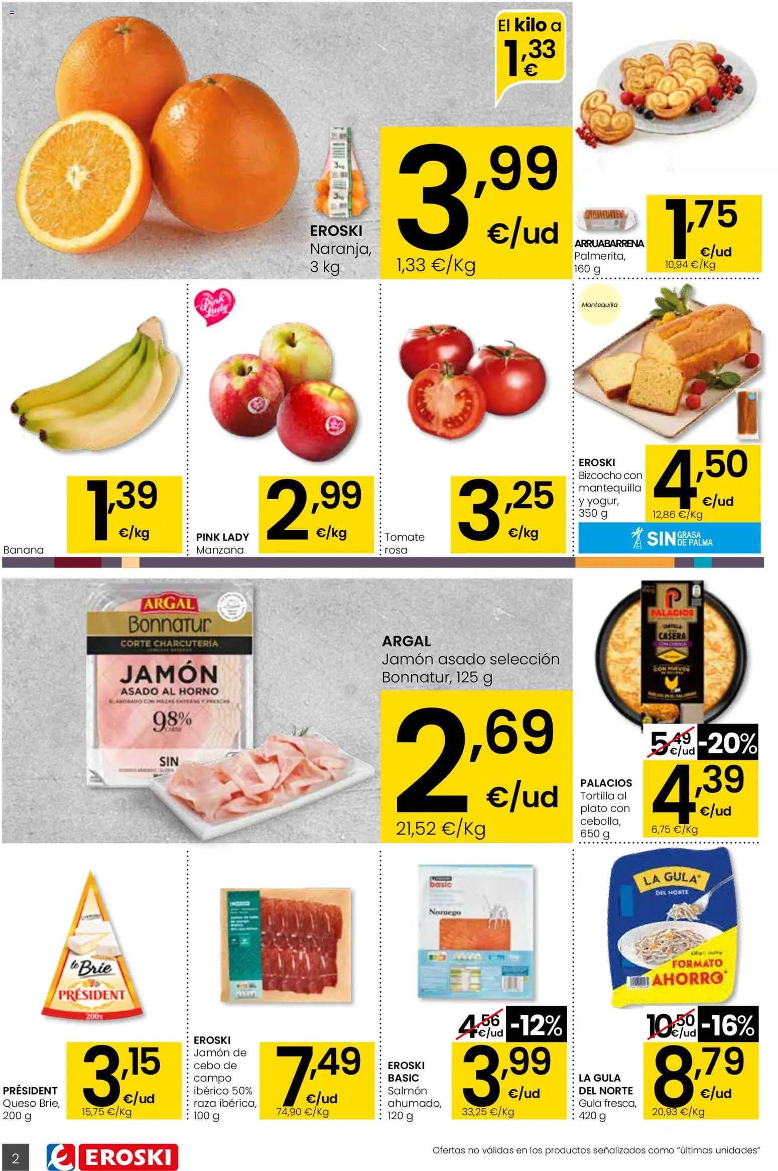 Eroski Aliprox  │ válido desde el 12.03.2026 | Página: 2 | Productos: Manzana, Bizcocho, Horno, Συσκευή ροής